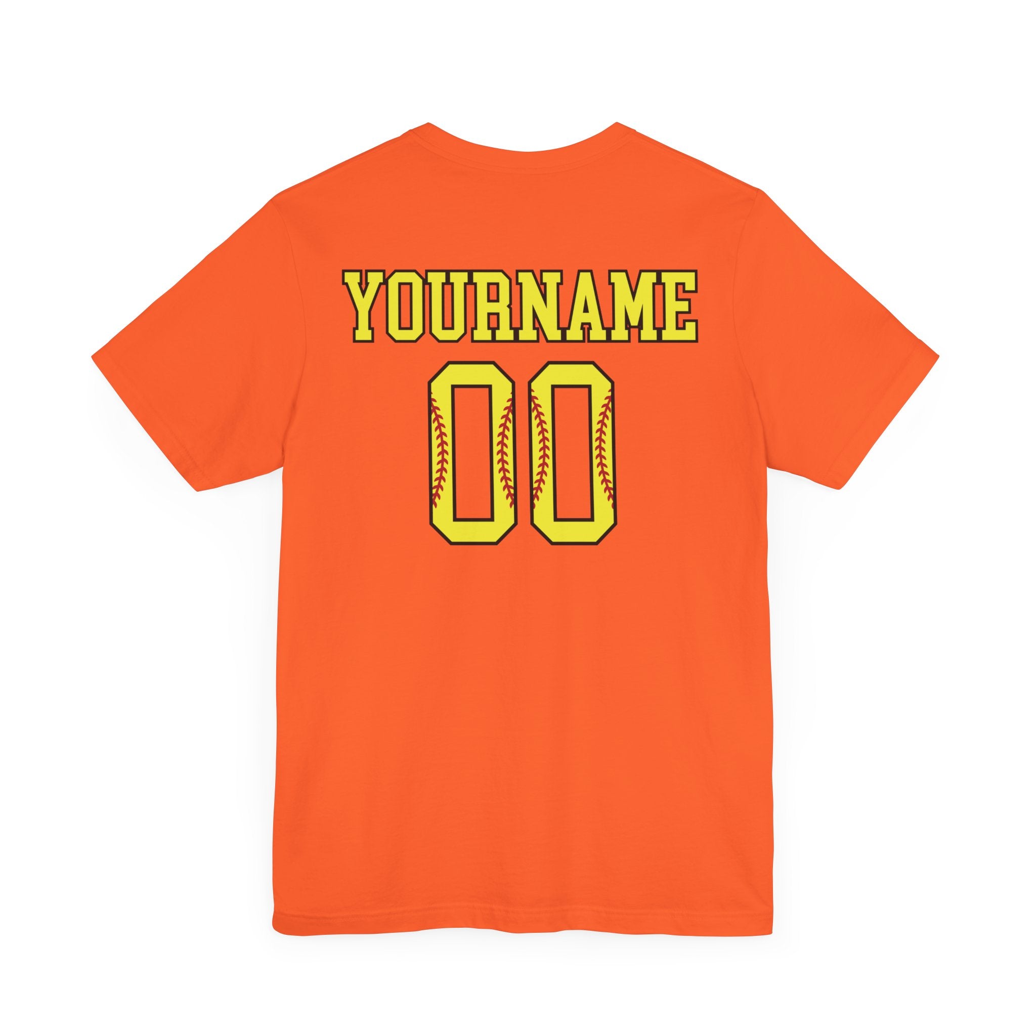 Custom Softball Player Name & Number T-Shirt