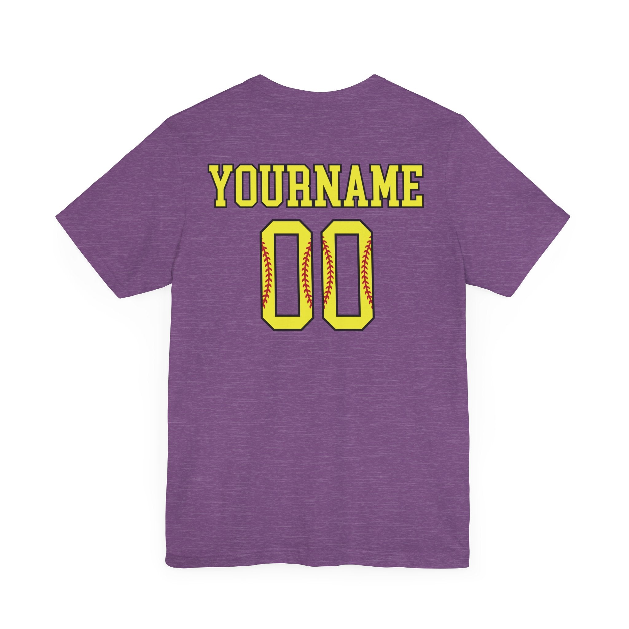Custom Softball Player Name & Number T-Shirt