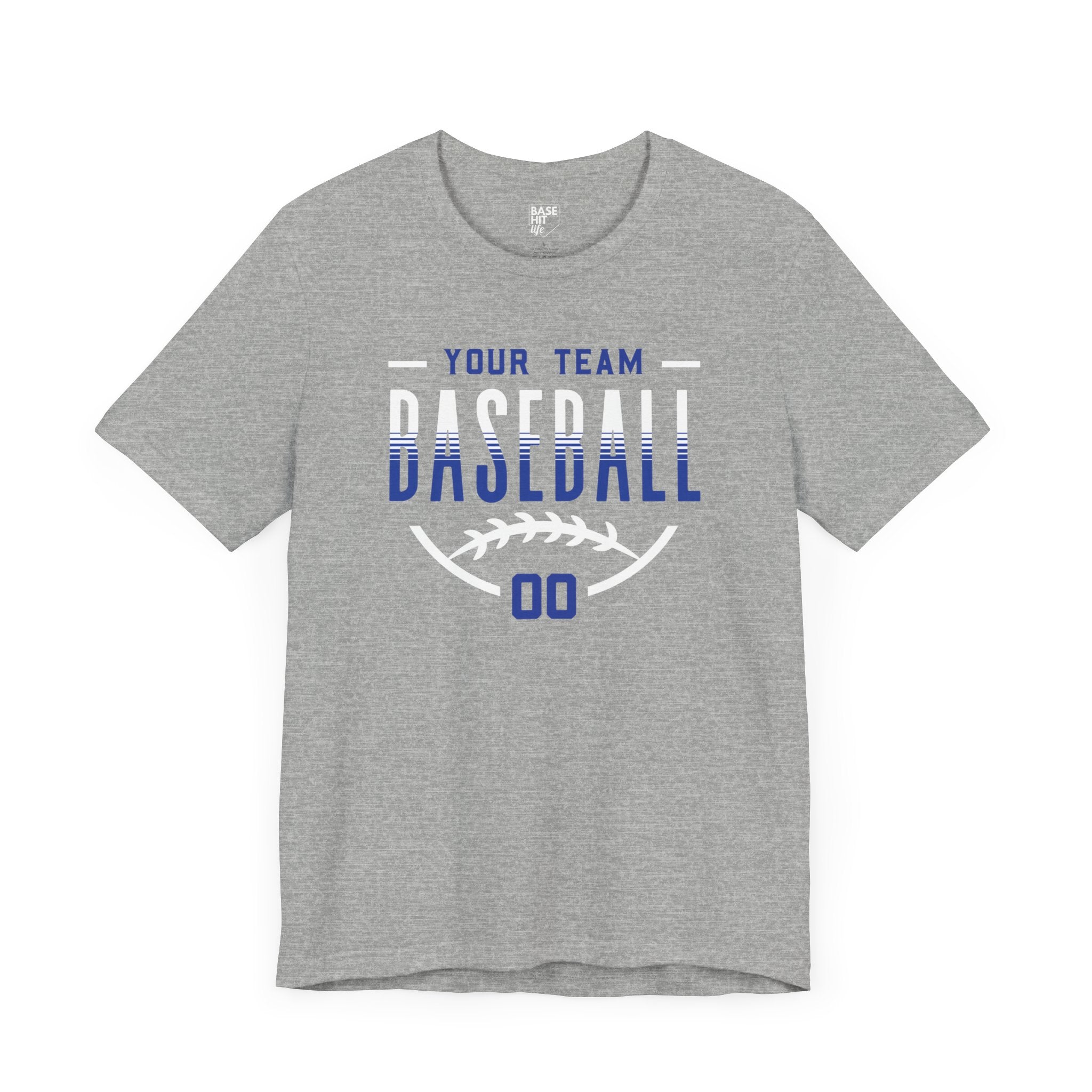 Custom Baseball Team Name & Number T-Shirt