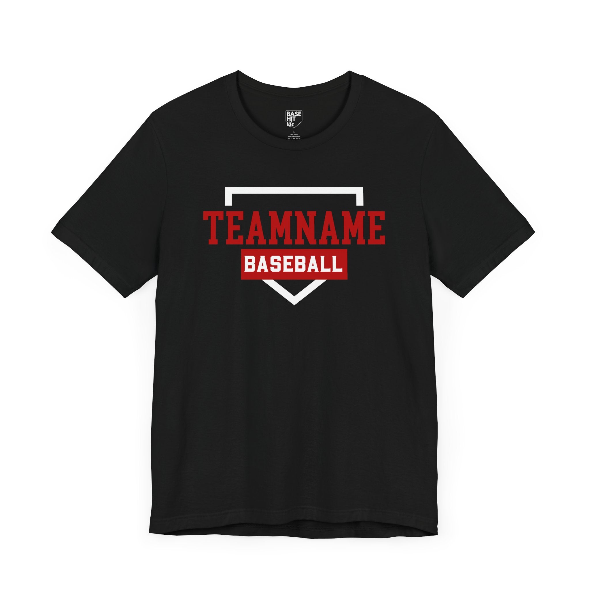 Custom Baseball Team, Name & Number T-Shirt