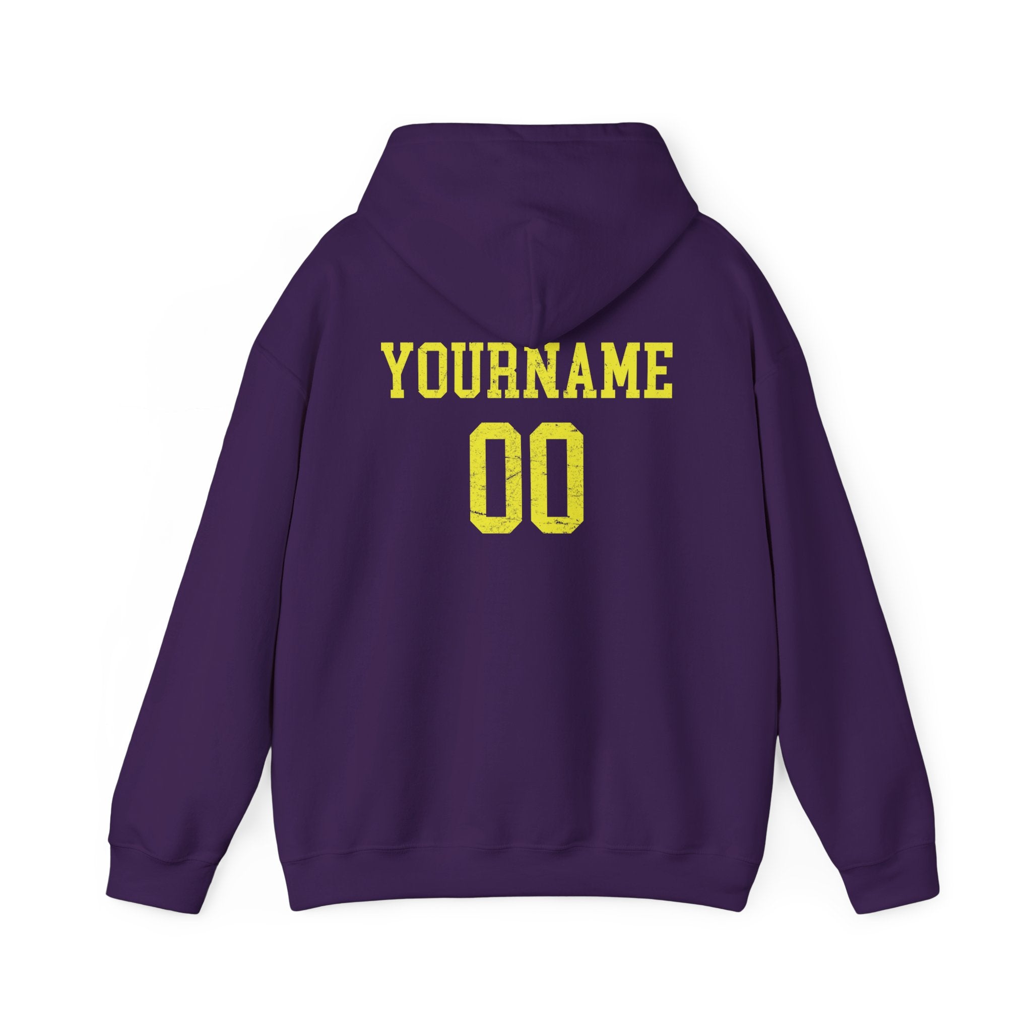 Custom Softball Heart Player Name & Number Hoodie