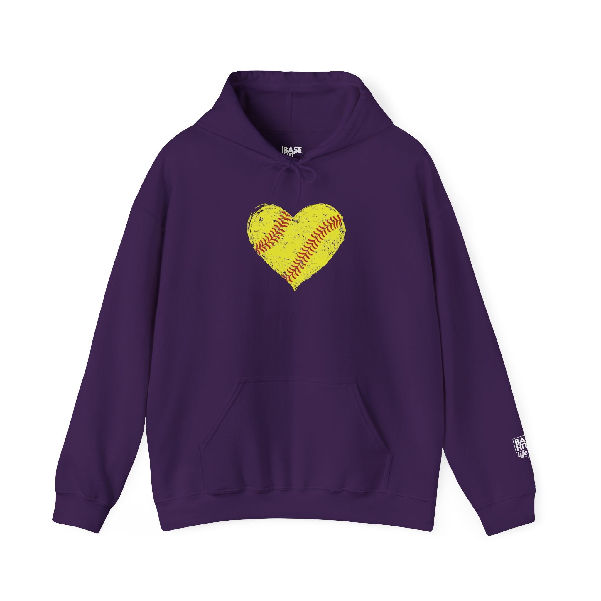 Softball Heart Hoodie