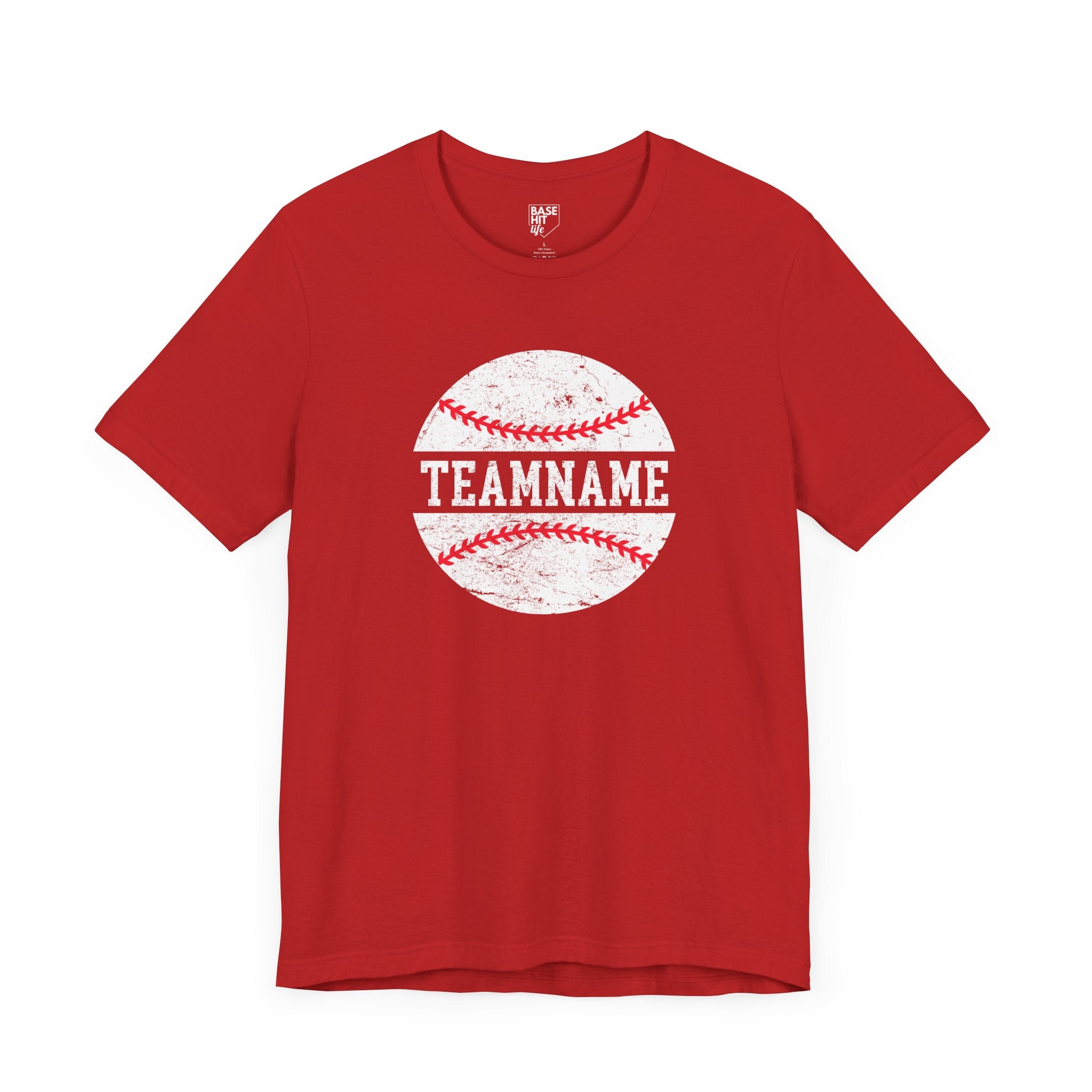 Custom Baseball Team, Name & Number T-Shirt