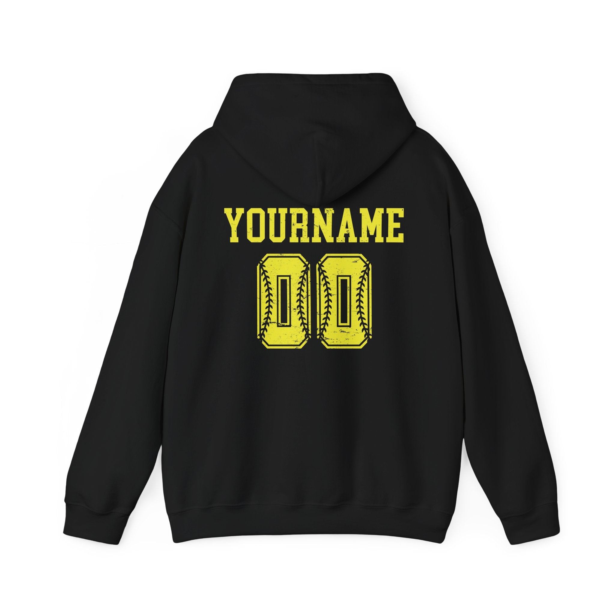 Custom Softball Team, Name & Number Hoodie