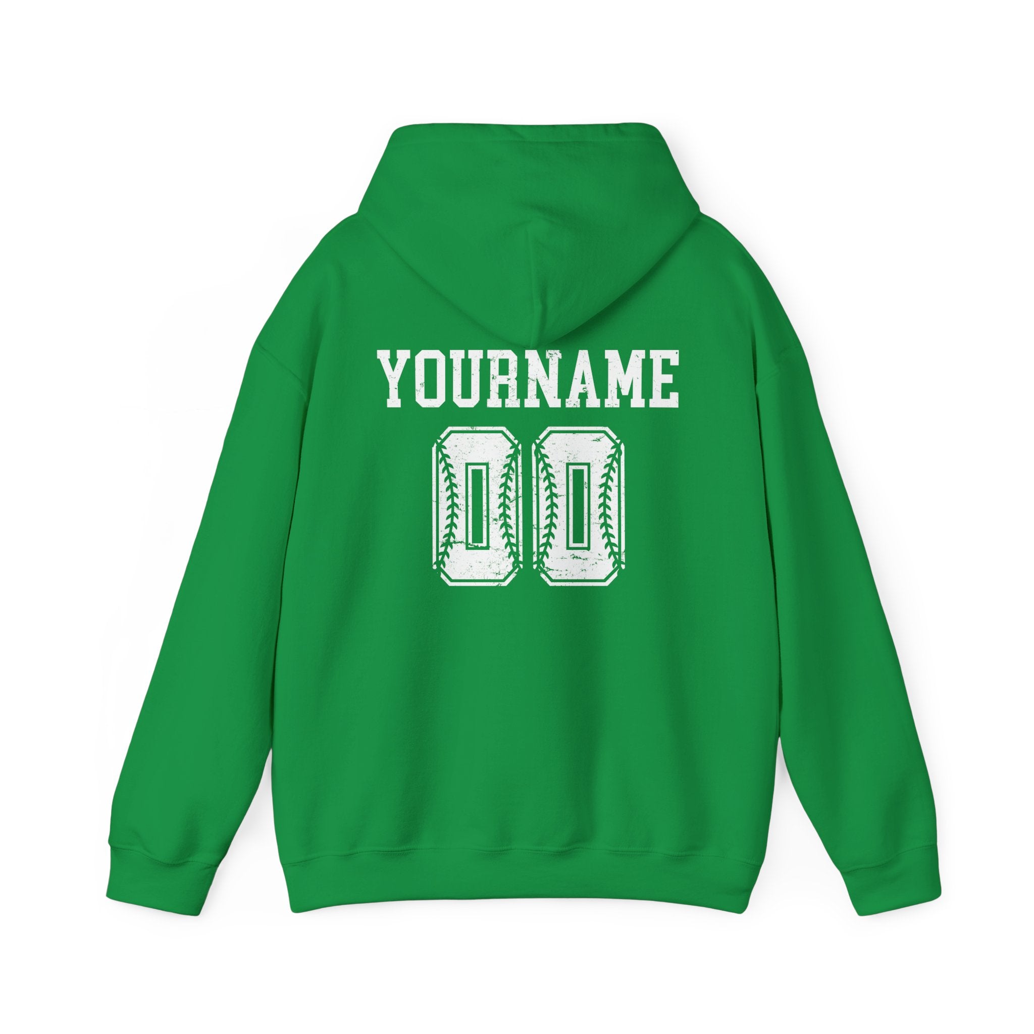 Custom Baseball Team, Name & Number Hoodie