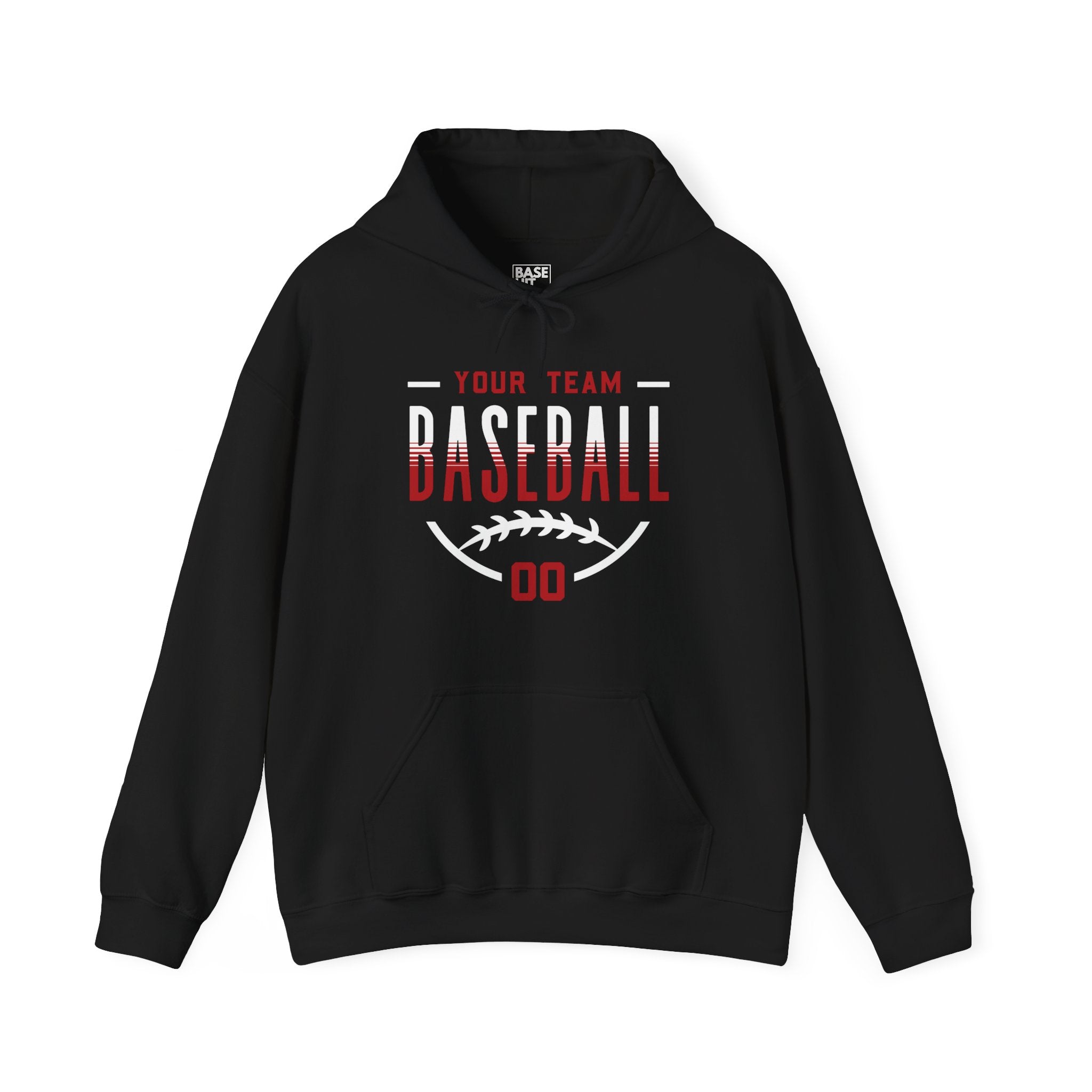 Custom Baseball Team, Name & Number Hoodie