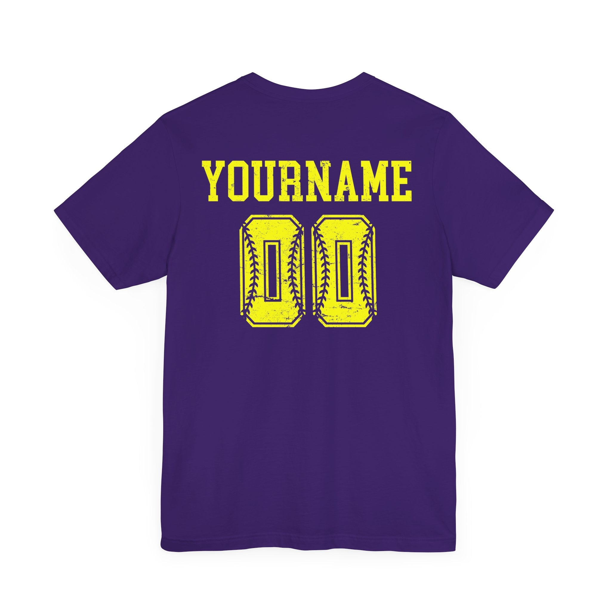Custom Softball Team, Name & Number T-Shirt