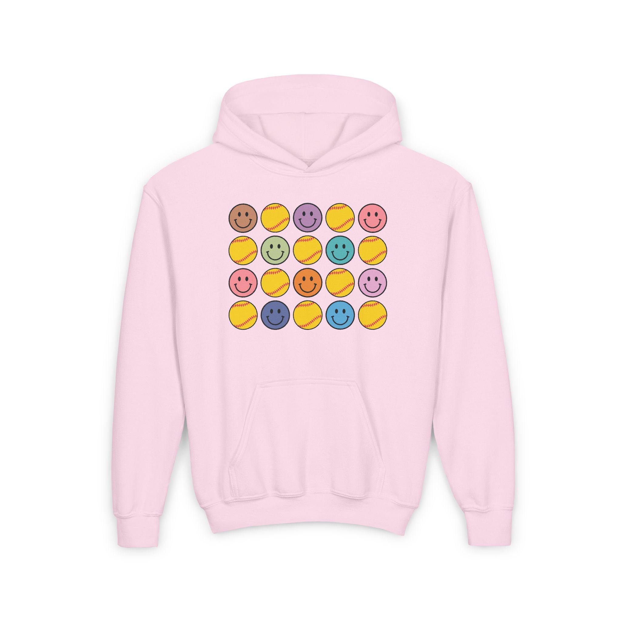 Youth Smiles and Softballs Hoodie