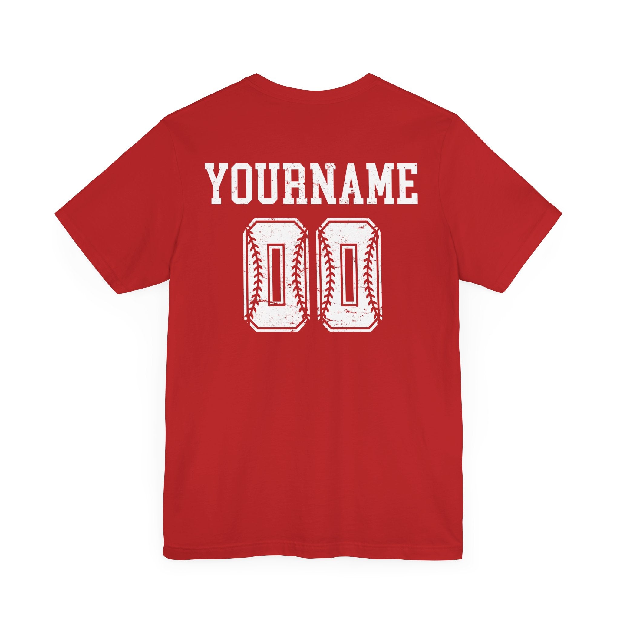 Custom Baseball Team, Name & Number T-Shirt