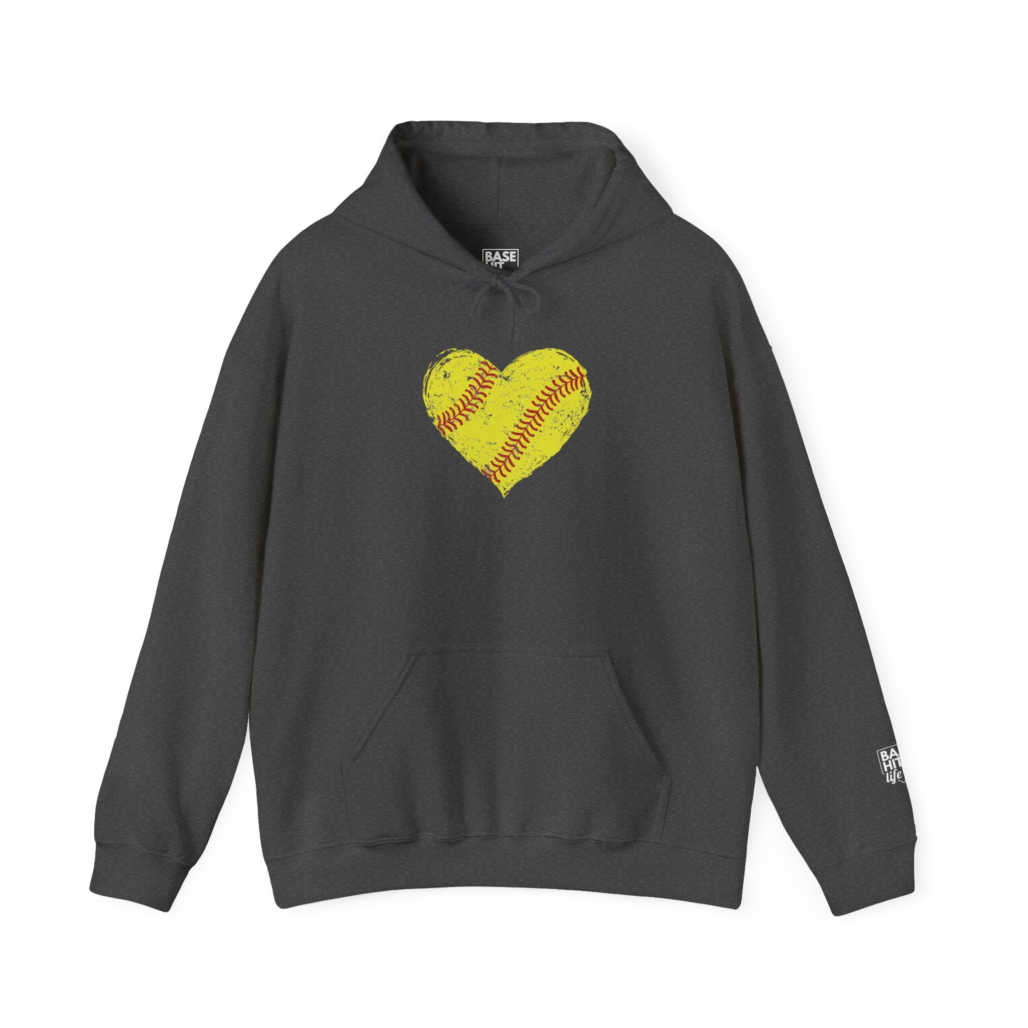 Softball Heart Hoodie