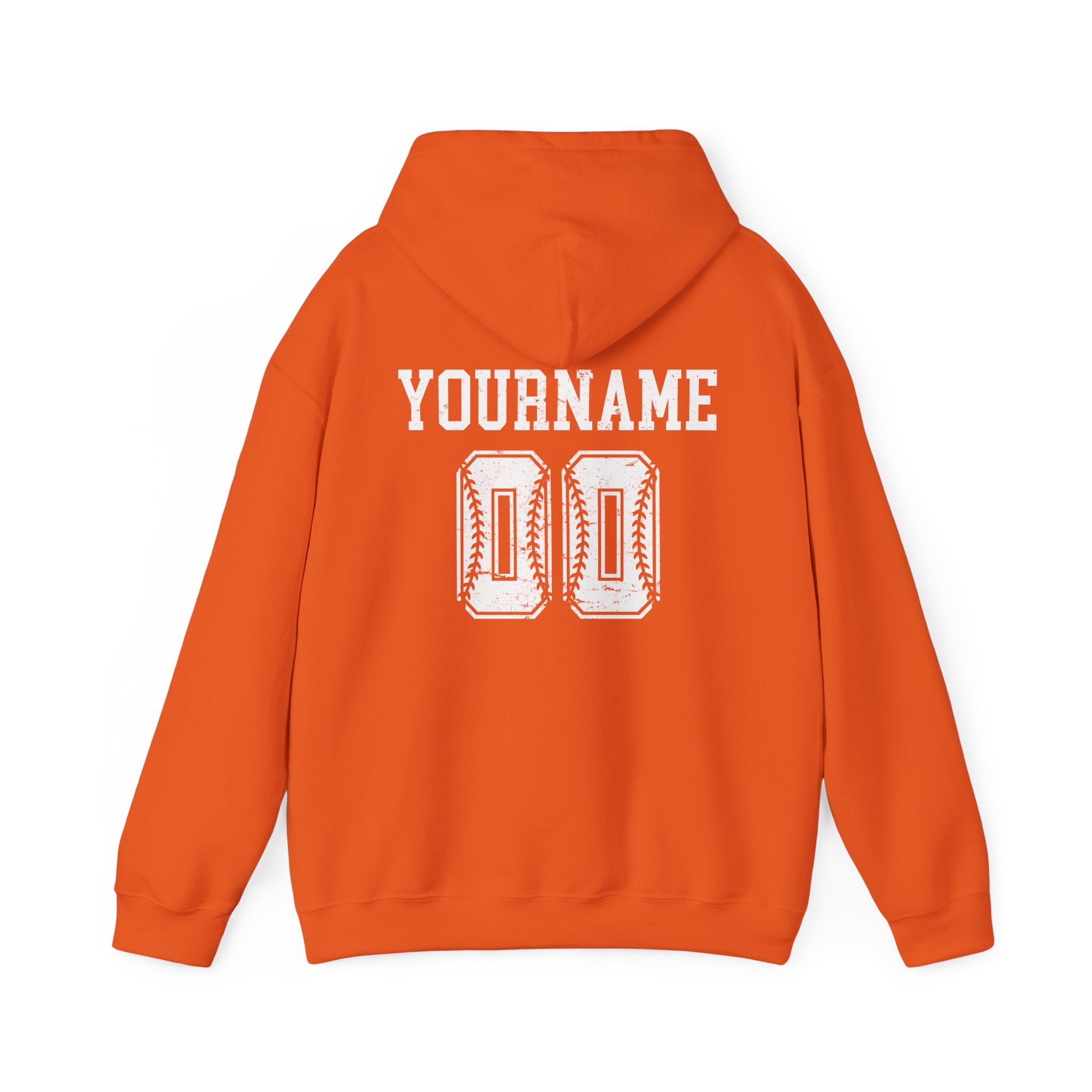 Custom Baseball Team, Name & Number Hoodie