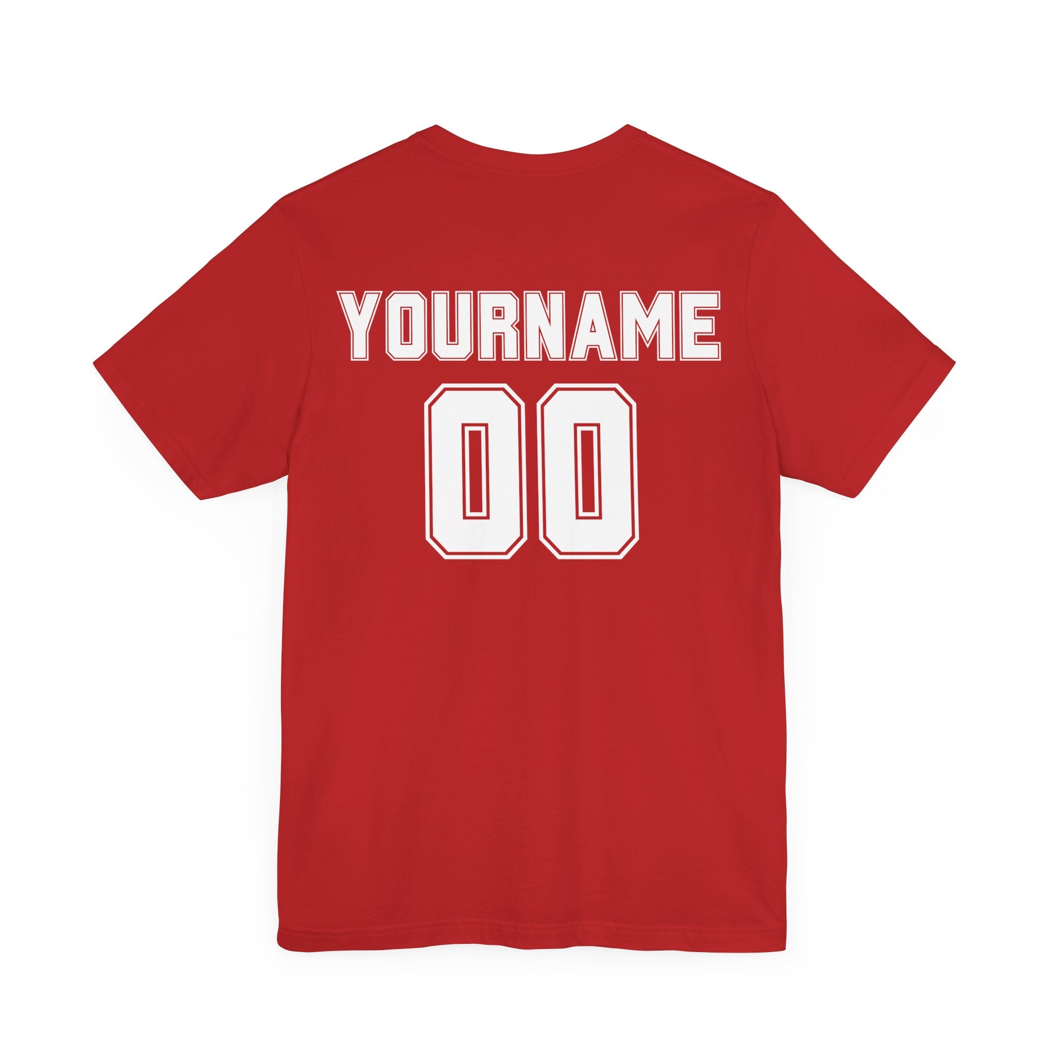 Custom Baseball-Softball Player Name and Number T-Shirt