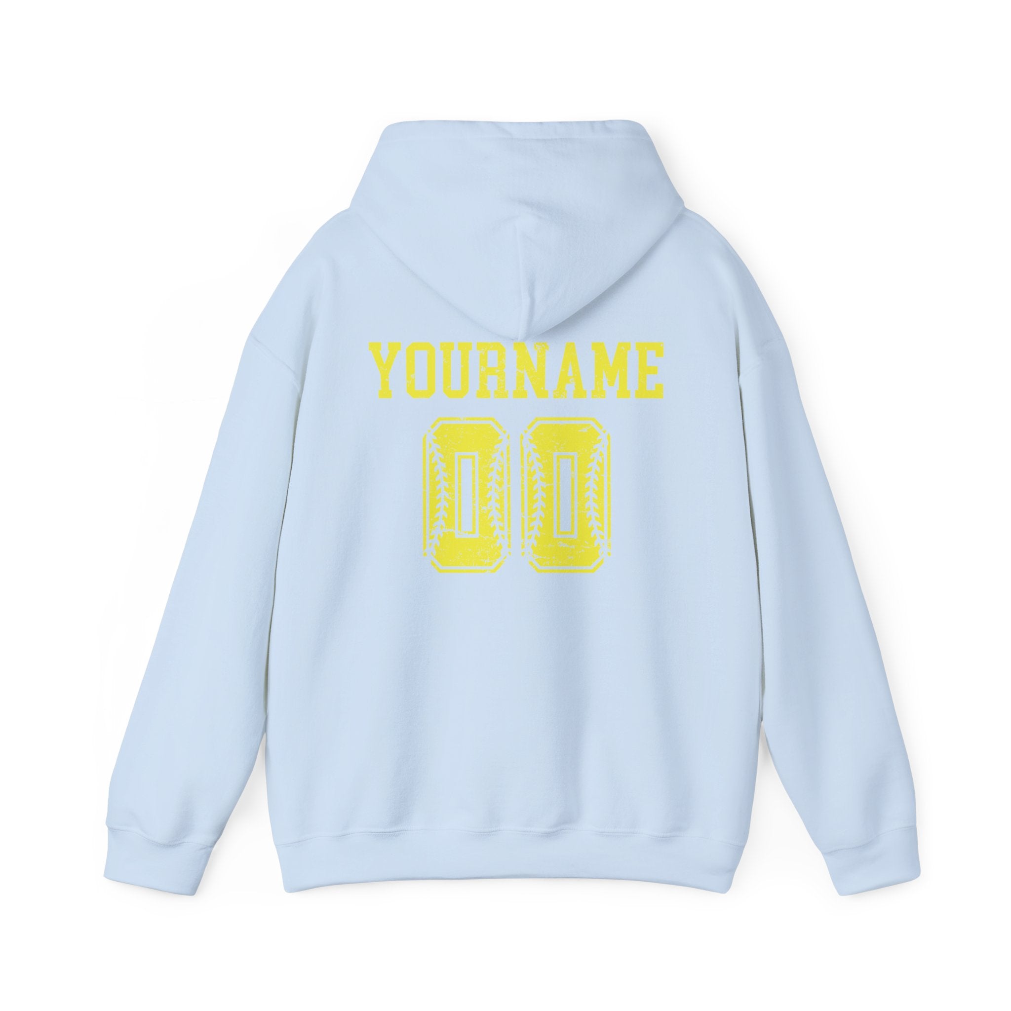 Custom Softball Team, Name & Number Hoodie