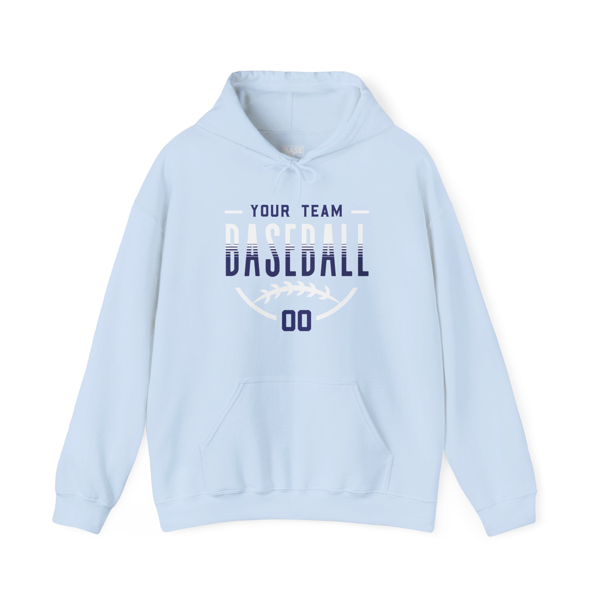 Custom Baseball Team, Name & Number Hoodie