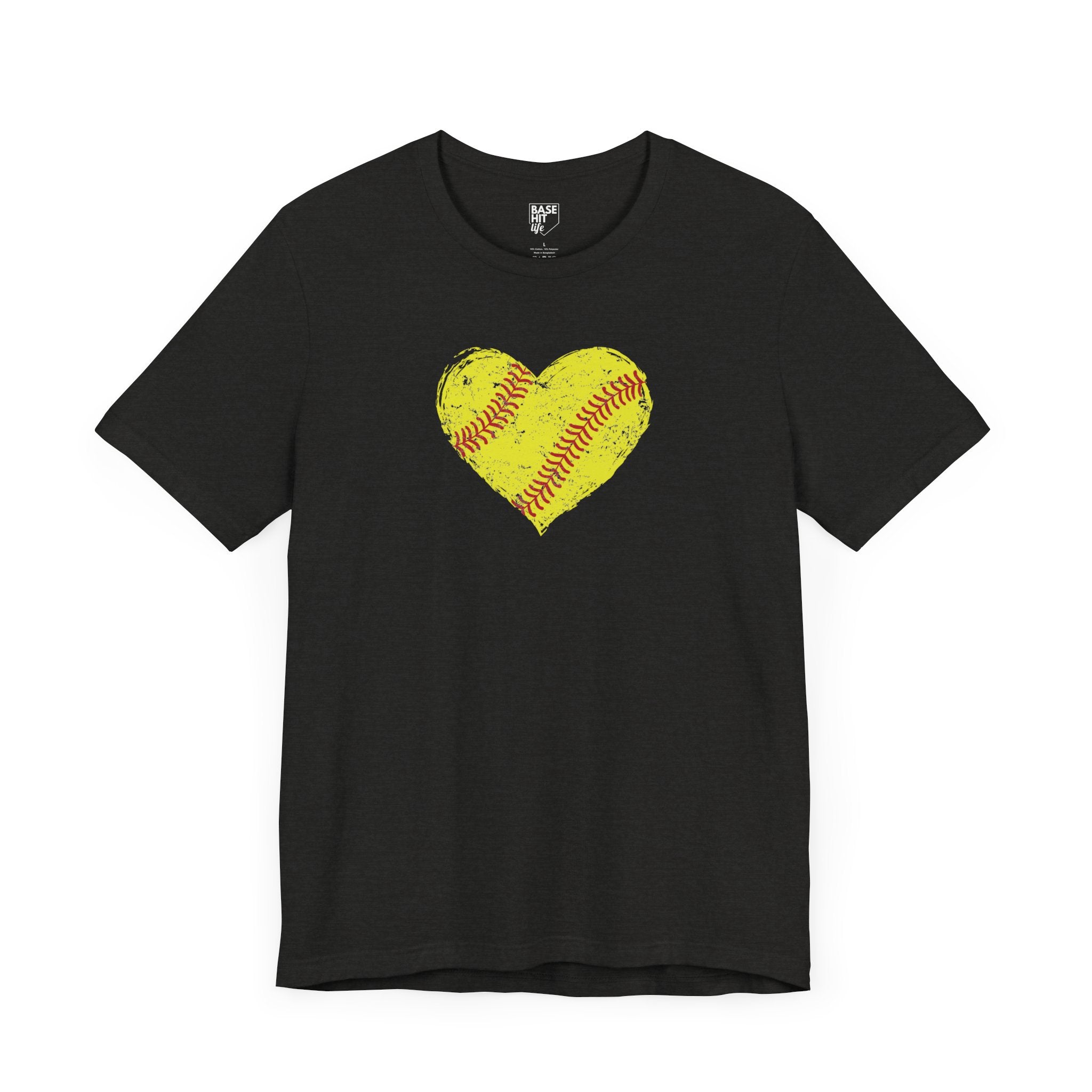 Softball Heart Short Sleeve Tee
