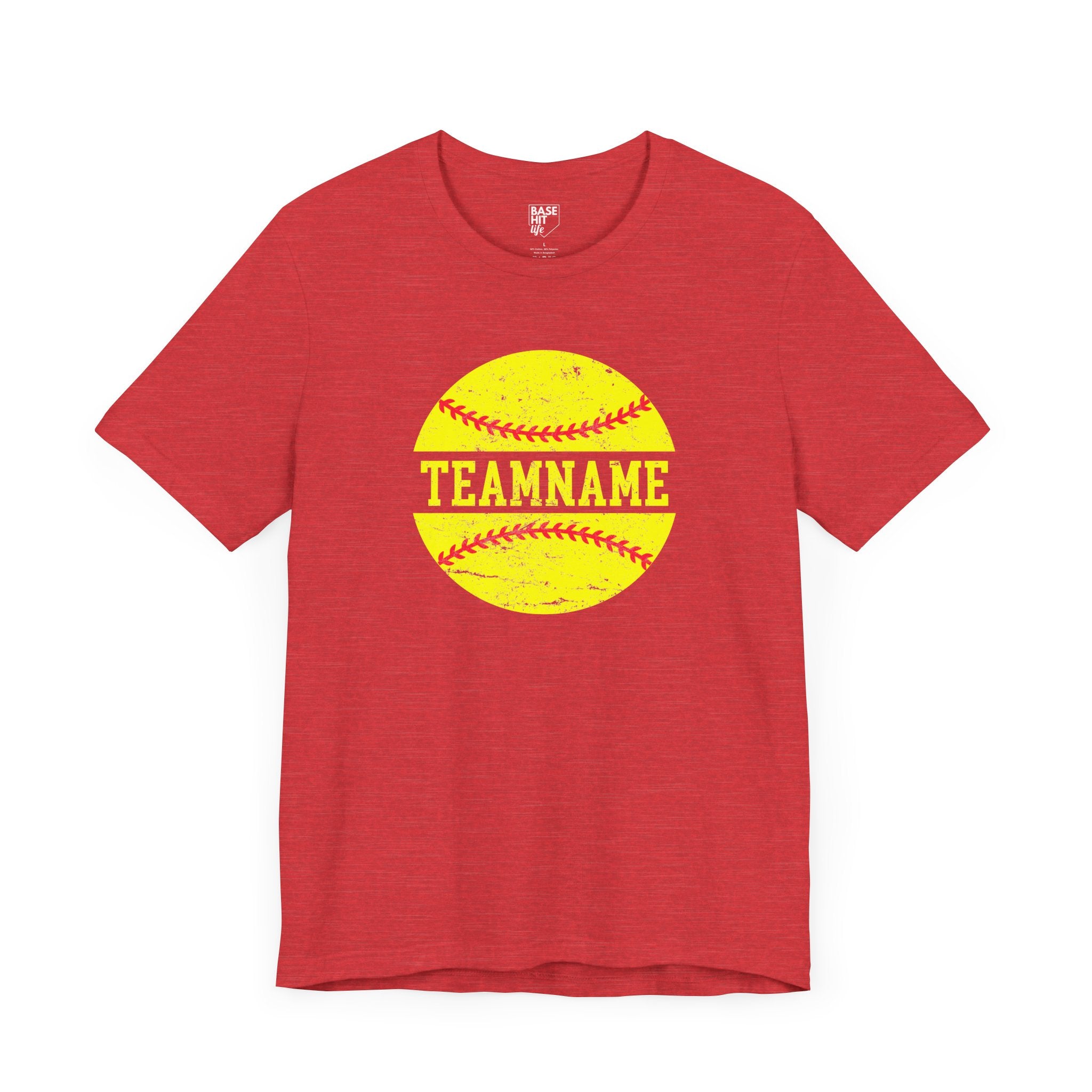 Custom Softball Team, Name & Number T-Shirt
