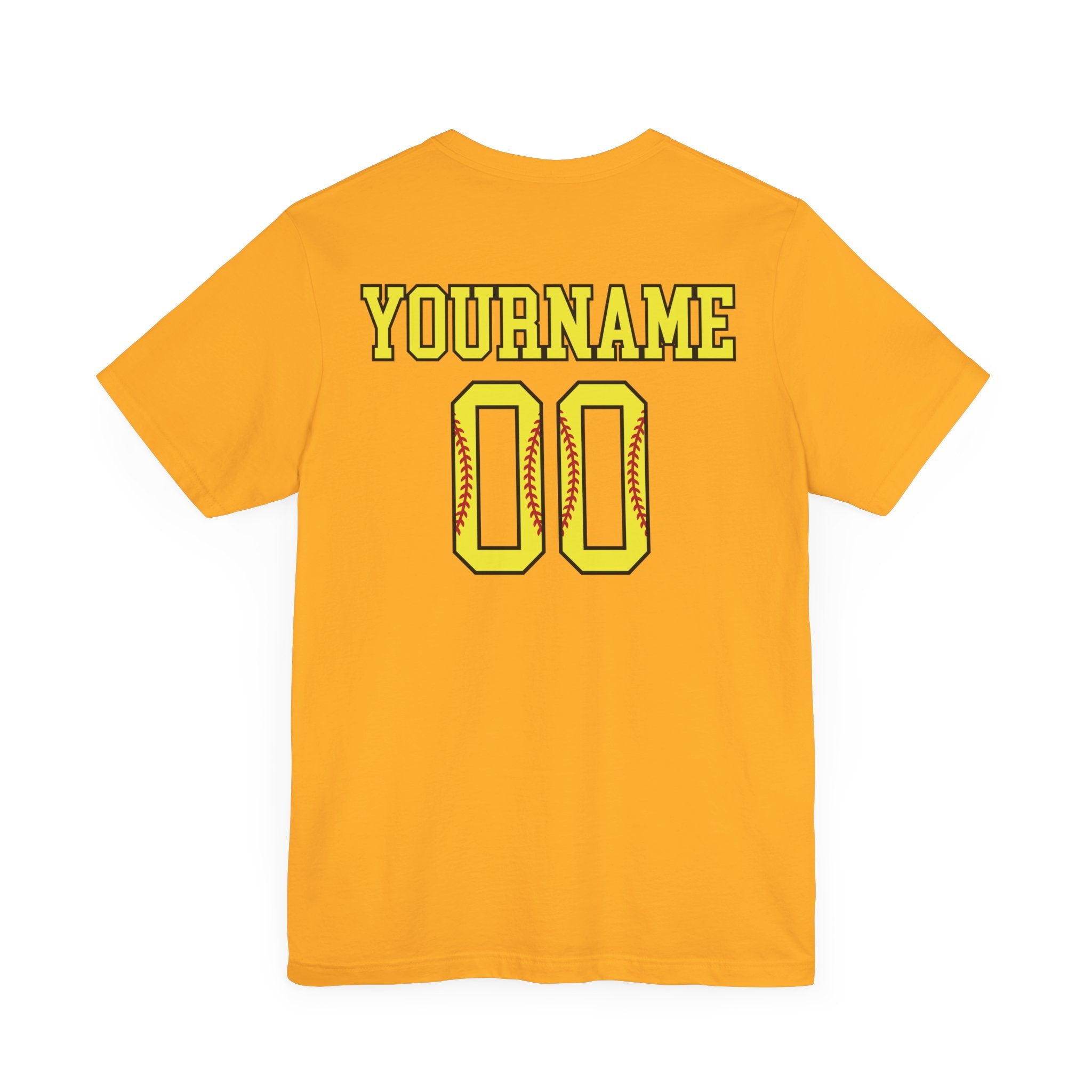 Custom Softball Player Name & Number T-Shirt