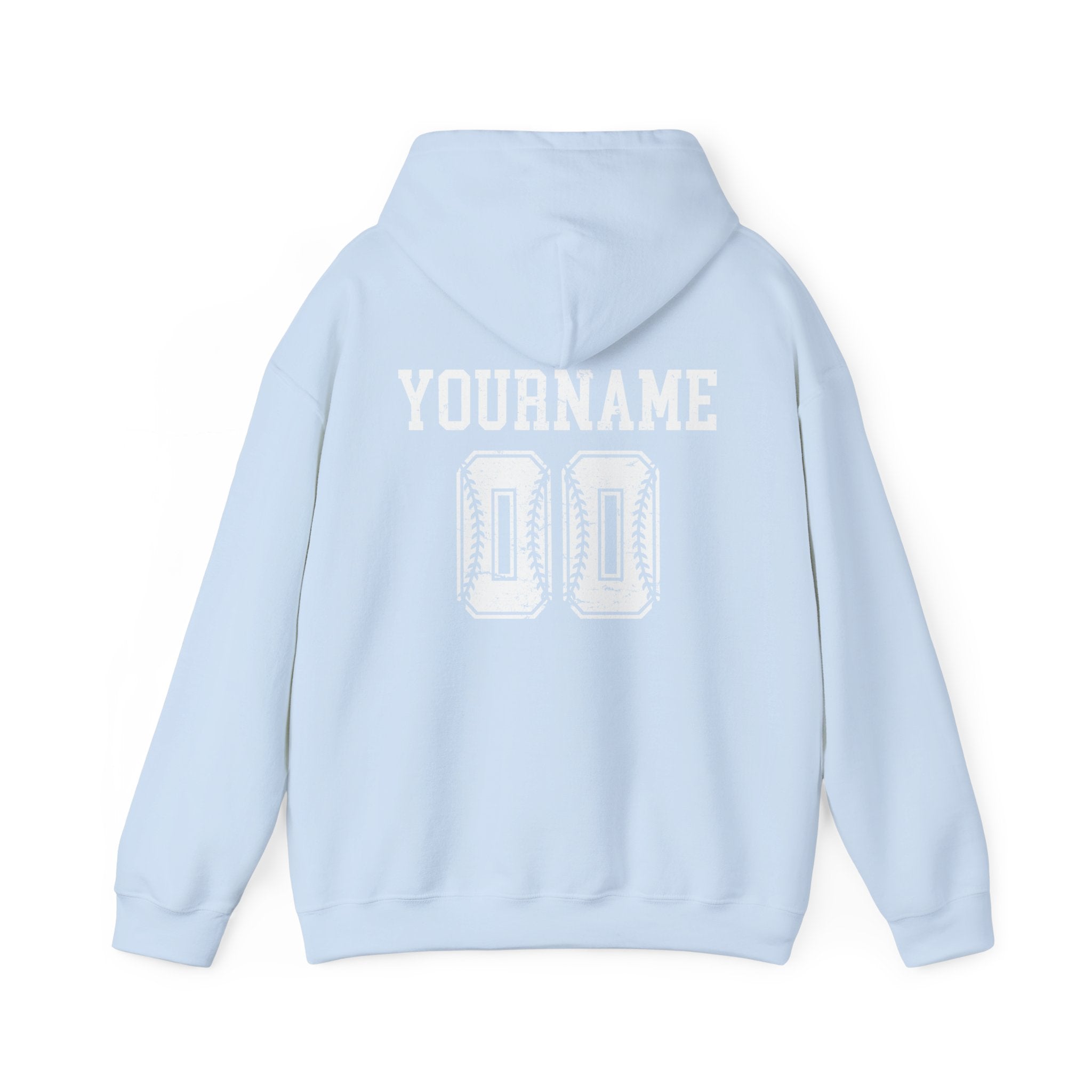 Custom Baseball Team, Name & Number Hoodie