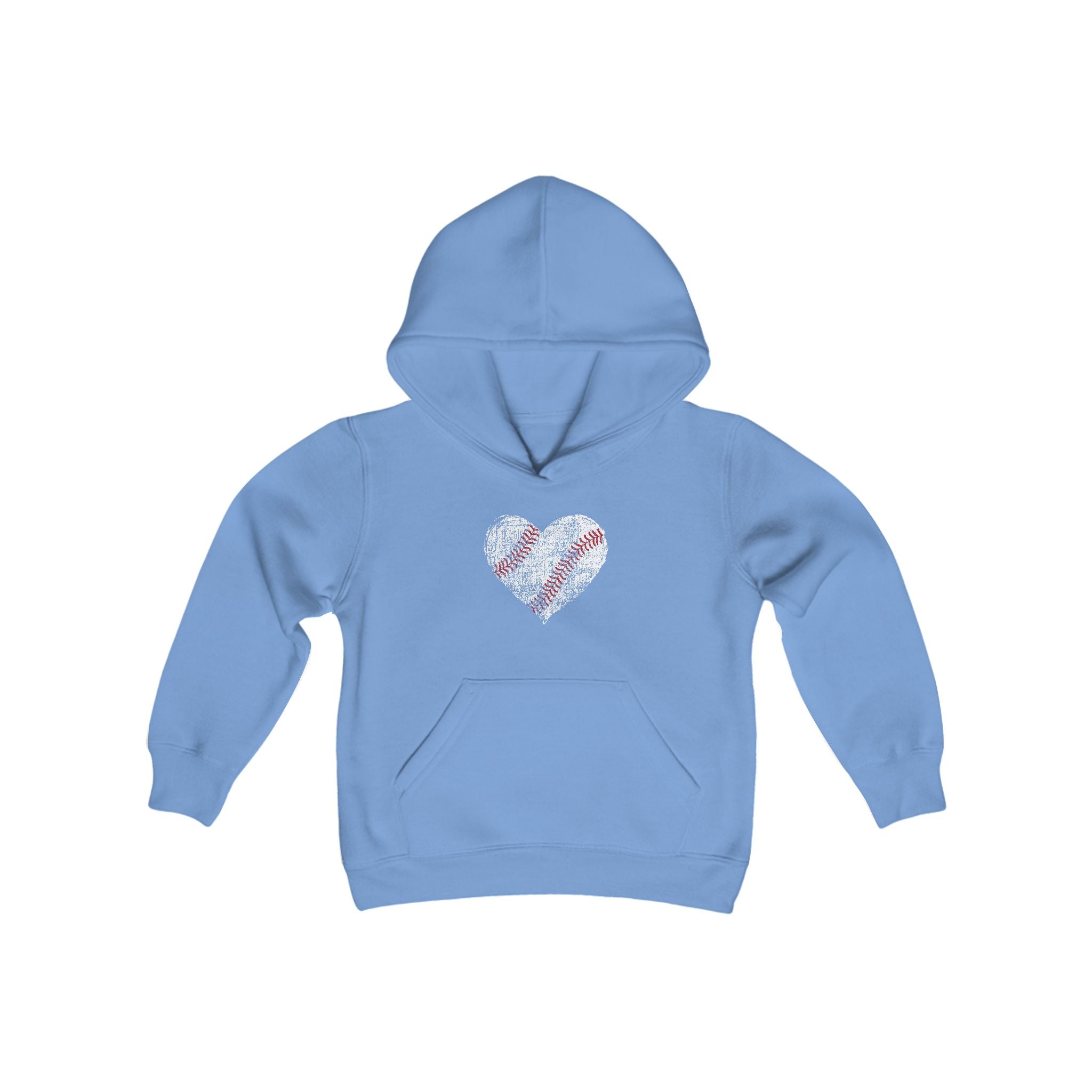 Youth Baseball Heart Hoodie