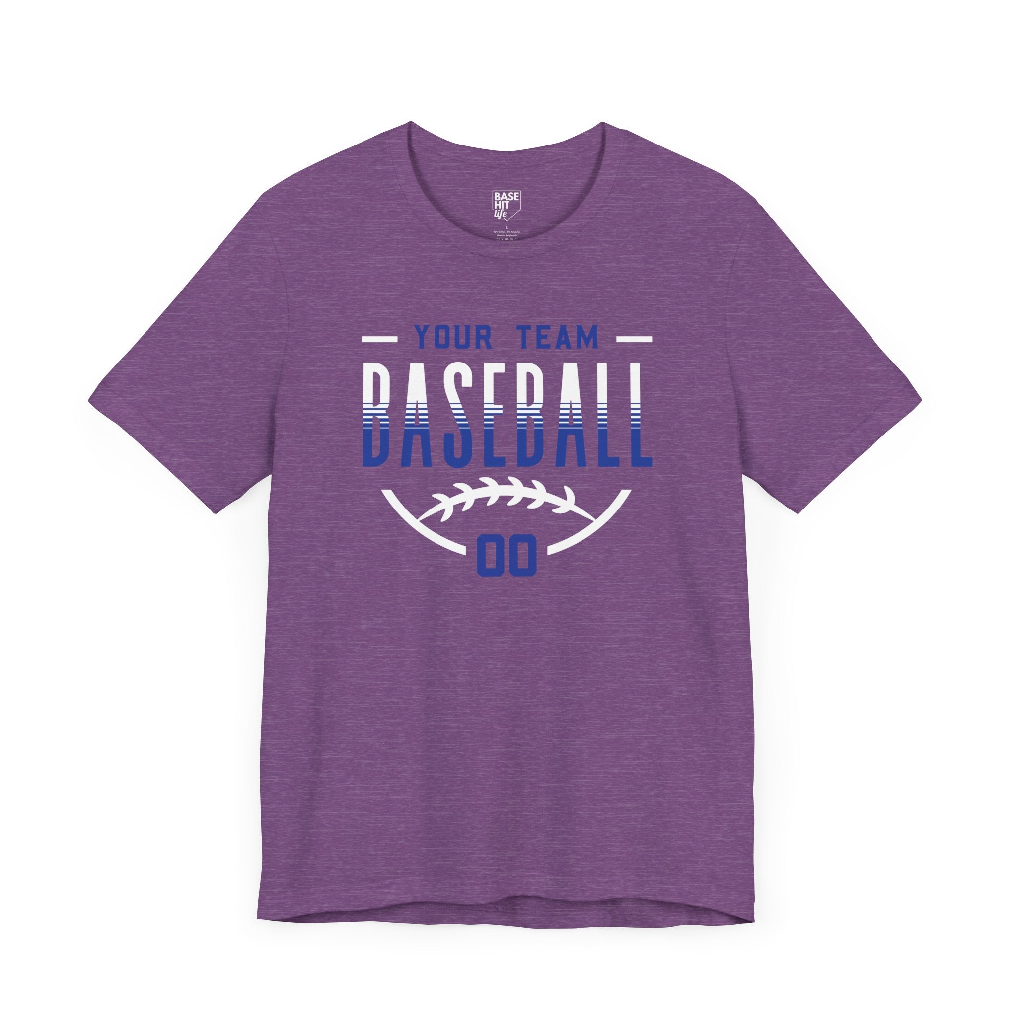 Custom Baseball Team Name & Number T-Shirt