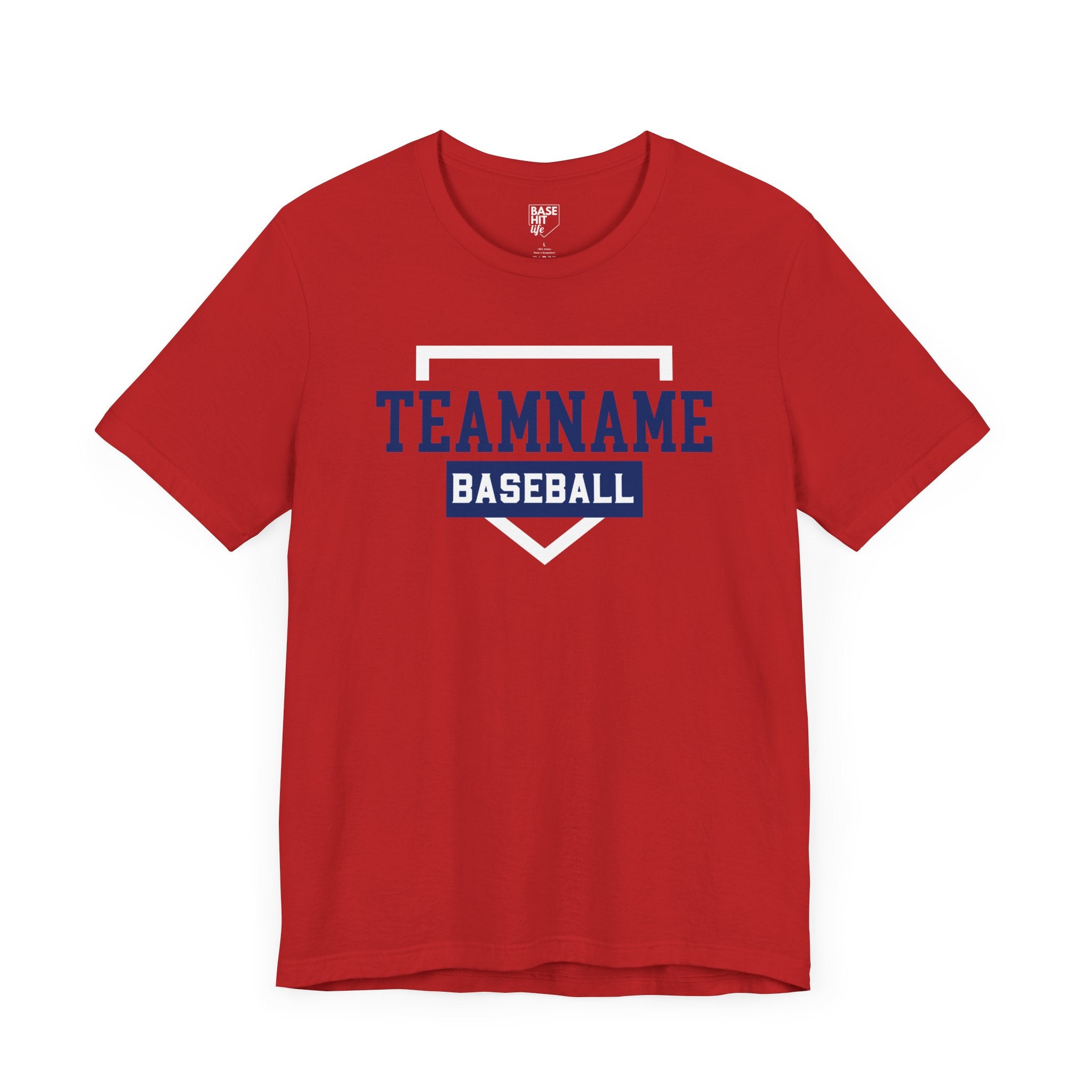 Custom Baseball Team, Name & Number T-Shirt