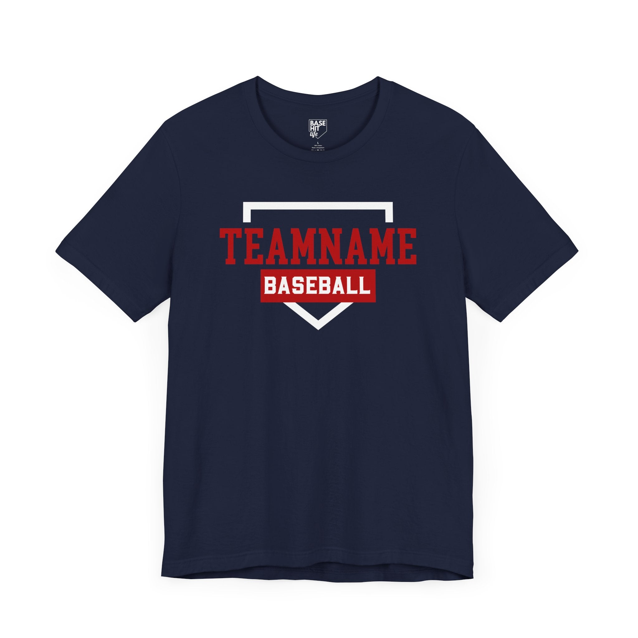 Custom Baseball Team, Name & Number T-Shirt