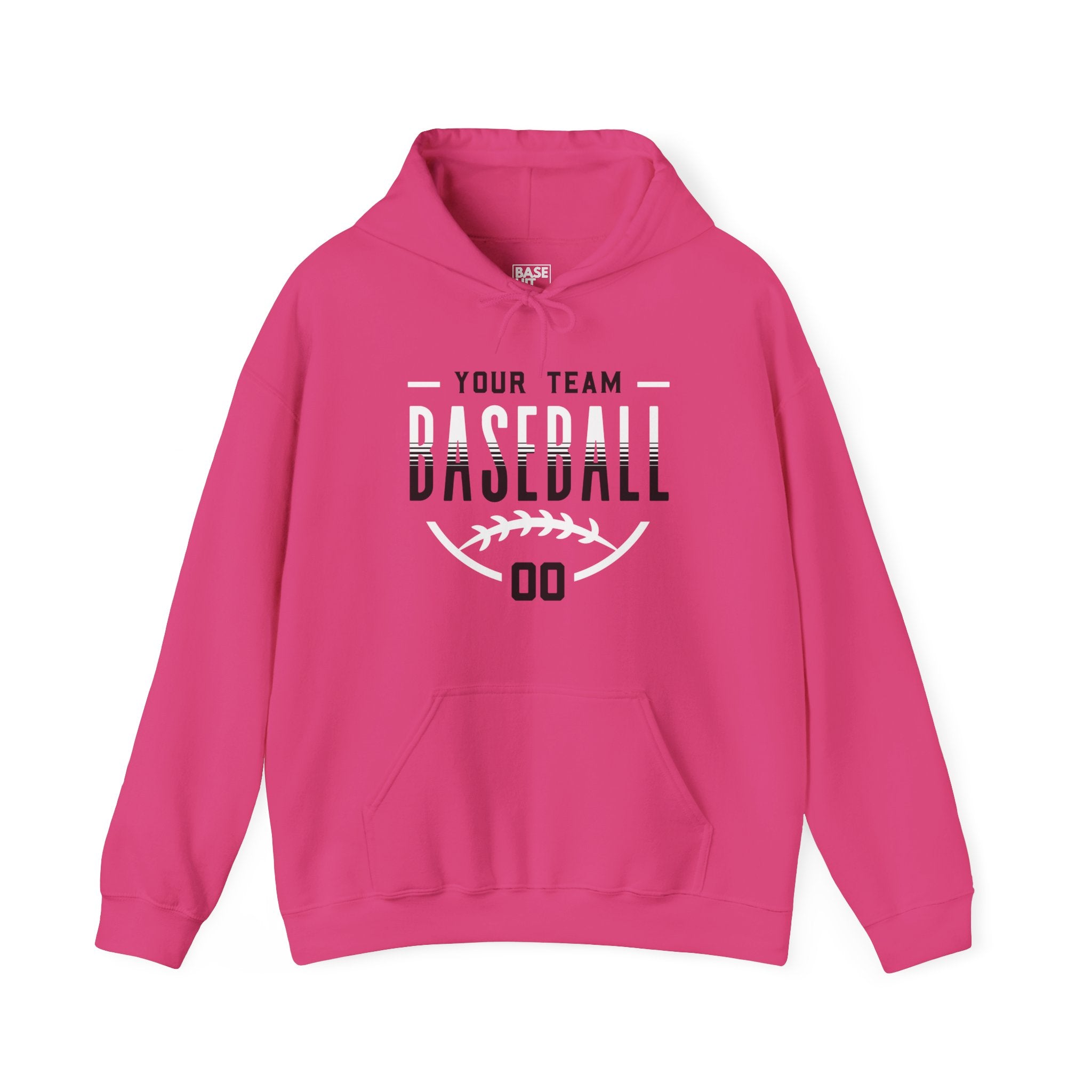 Custom Baseball Team, Name & Number Hoodie