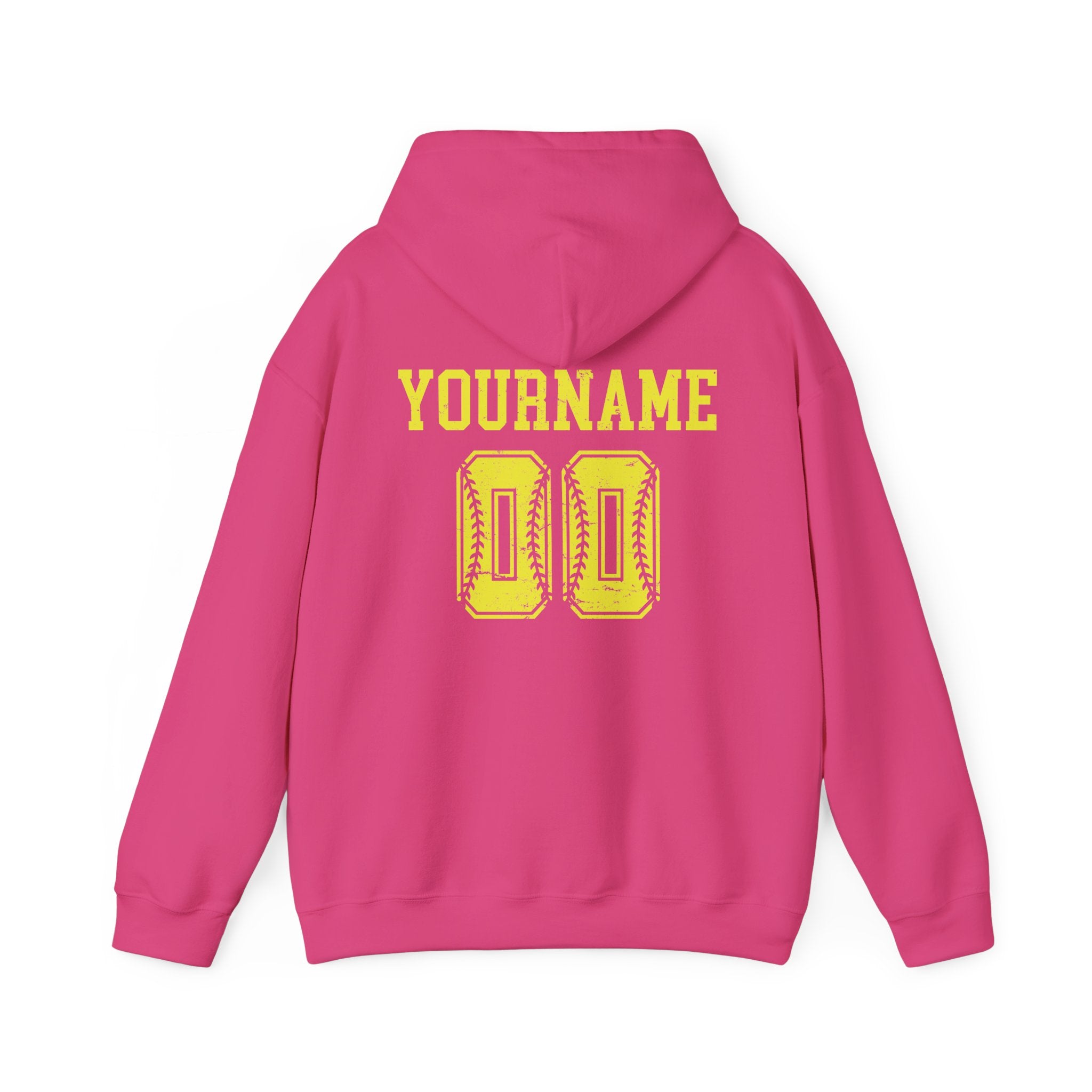Custom Softball Team, Name & Number Hoodie