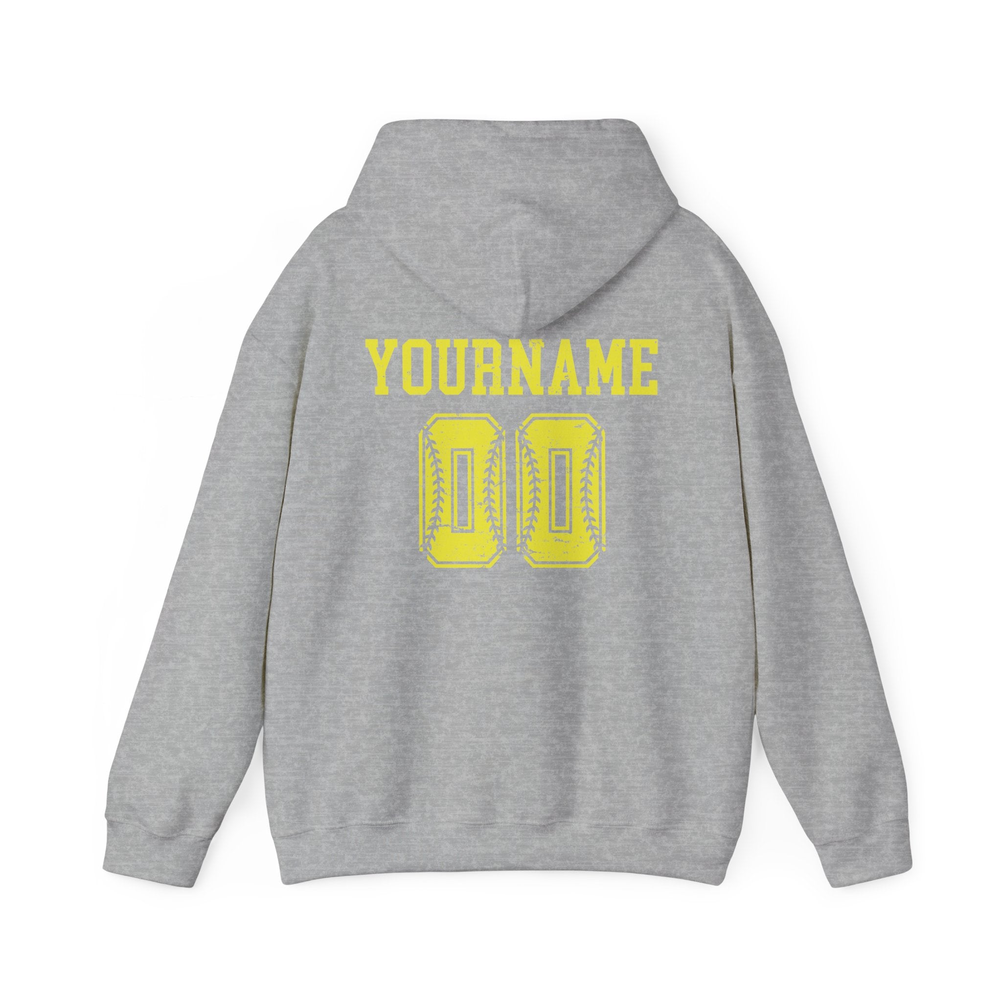 Custom Softball Team, Name & Number Hoodie