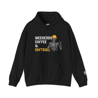 Weekends, Coffee &amp; Softball Hoodie