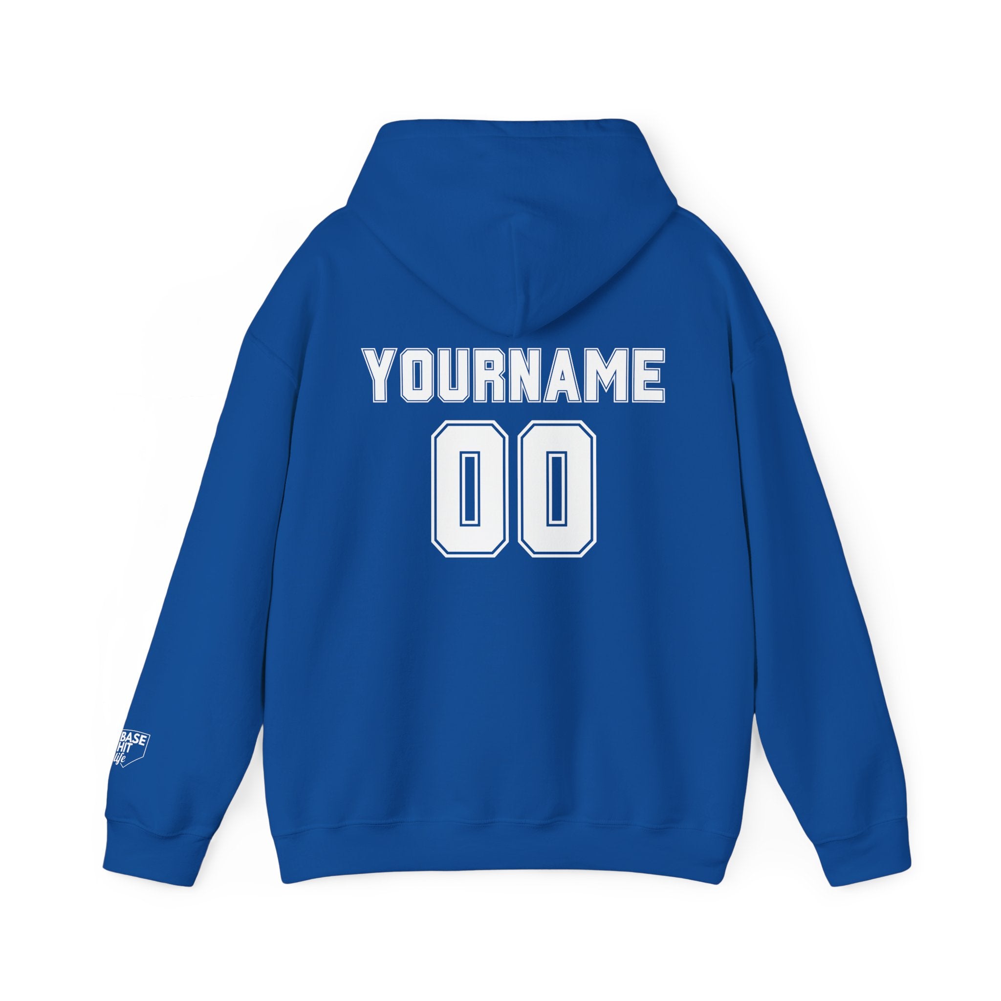 Custom Baseball-Softball Player Name and Number Hoodie