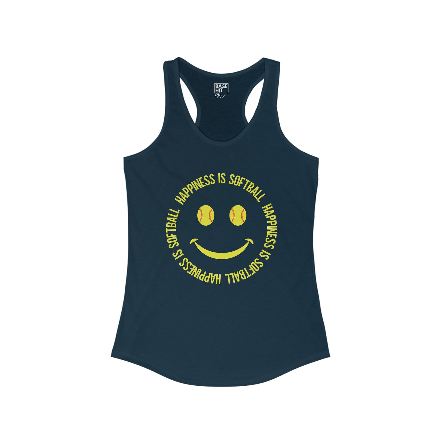 Happiness is Softball Racerback Tank