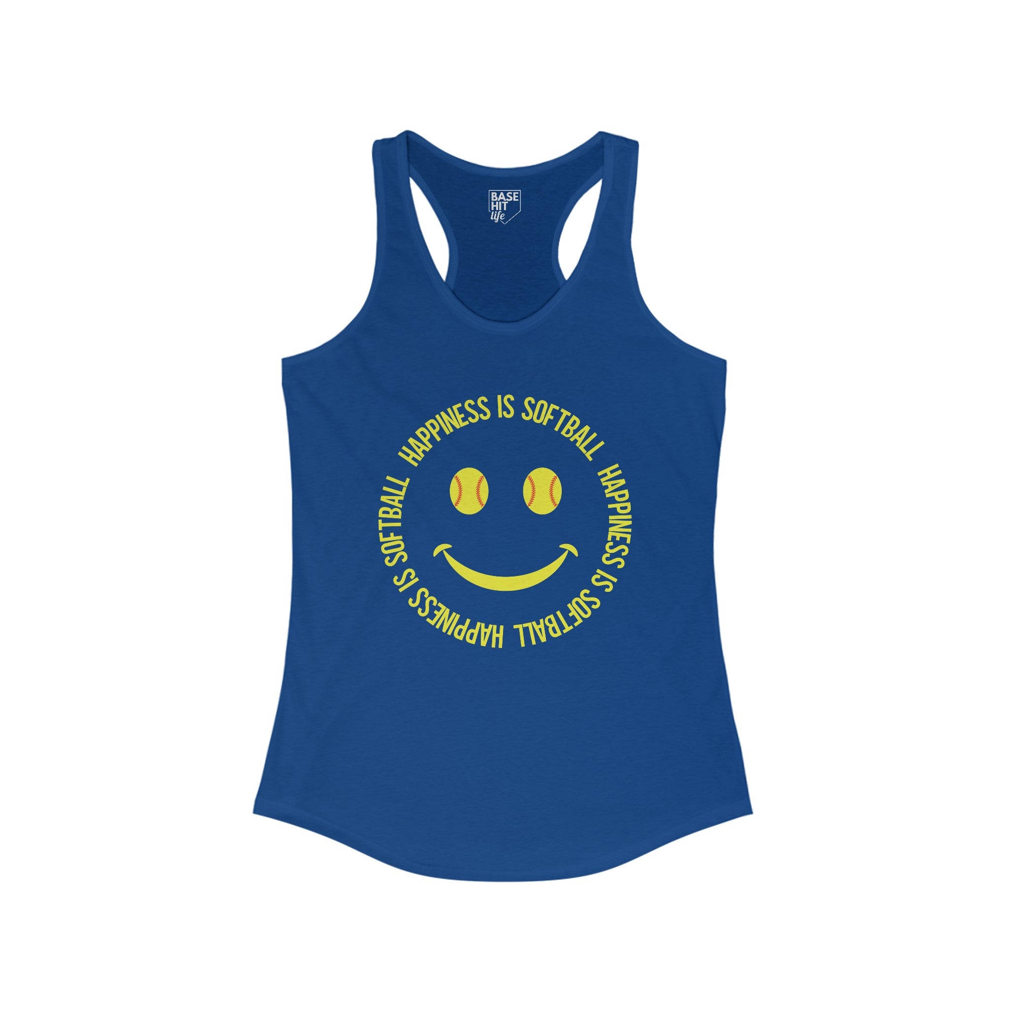 Happiness is Softball Racerback Tank