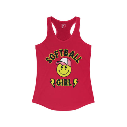 Softball Girl Racerback Tank