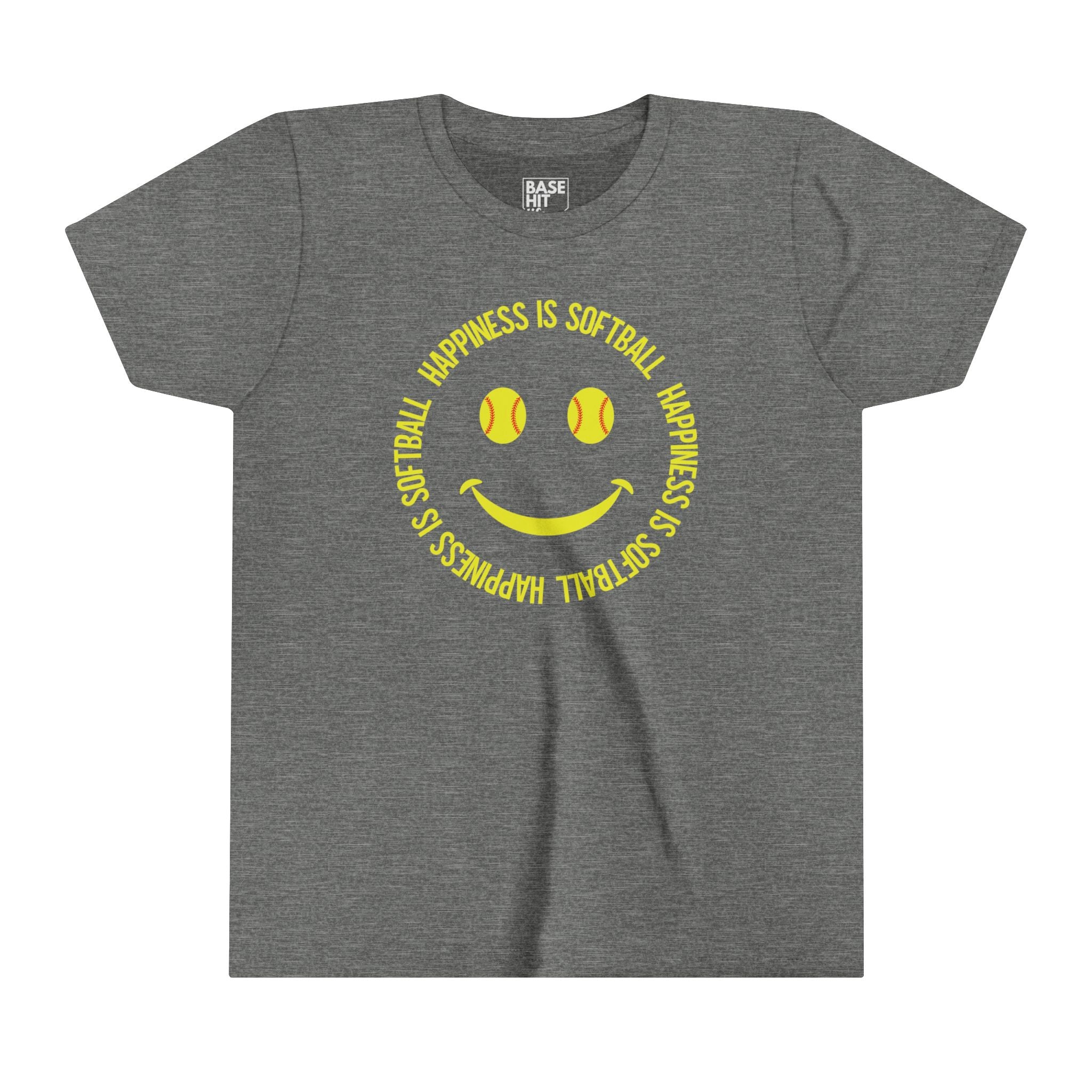 Youth Happiness is Softball T-Shirt