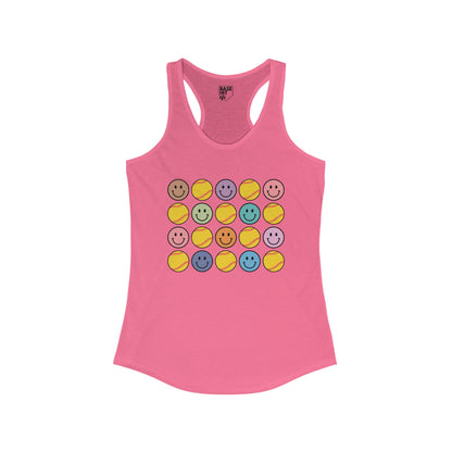 Smiles and Softballs Racerback Tank