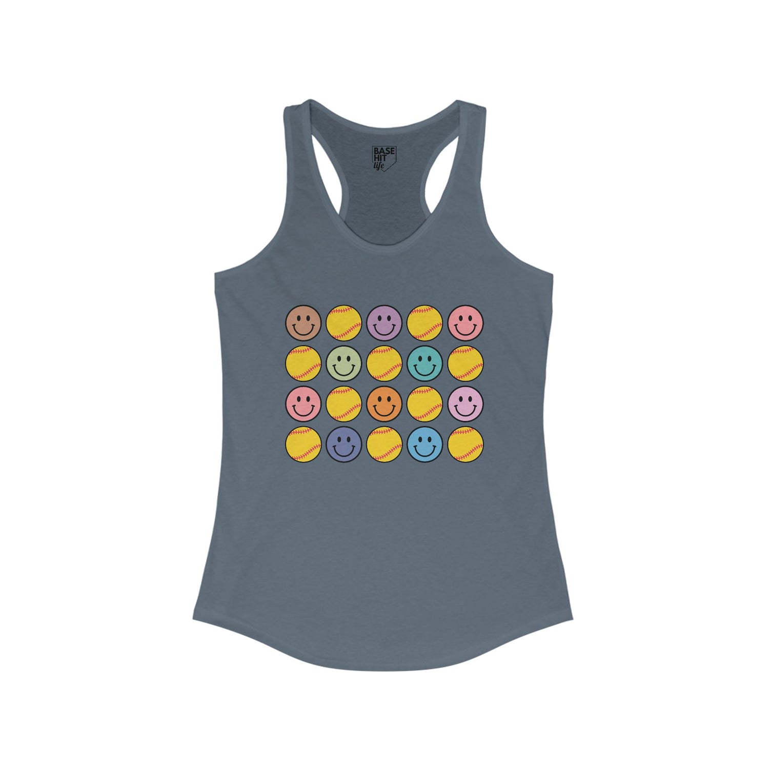 Smiles and Softballs Racerback Tank