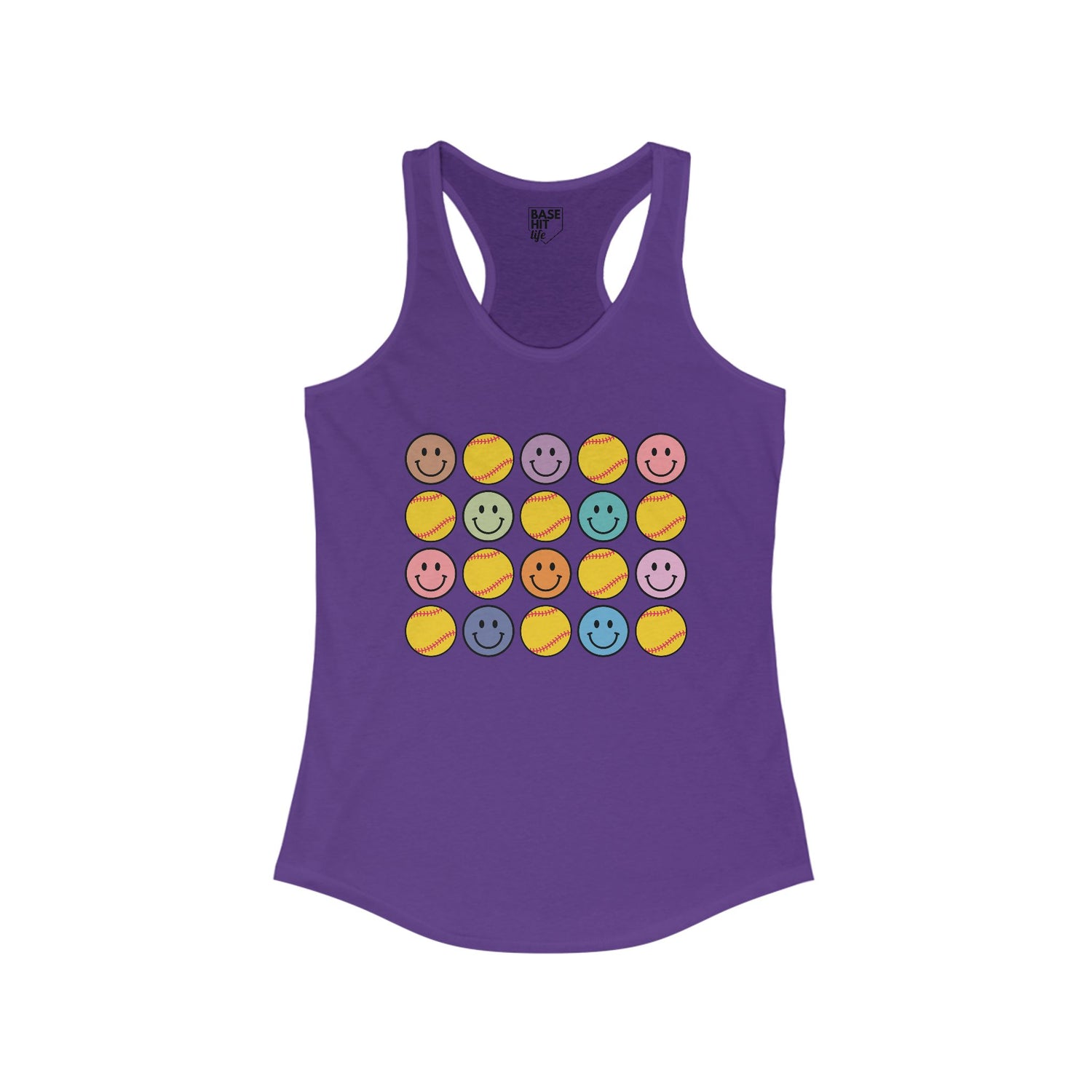 Smiles and Softballs Racerback Tank