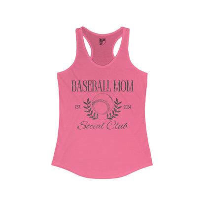 Baseball Mom Social Club Racerback Tank