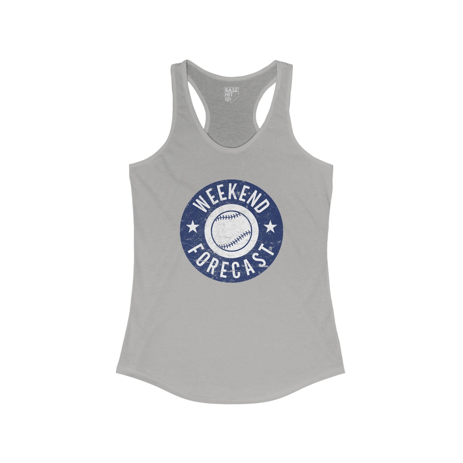 Baseball Weekend Forecast Racerback Tank