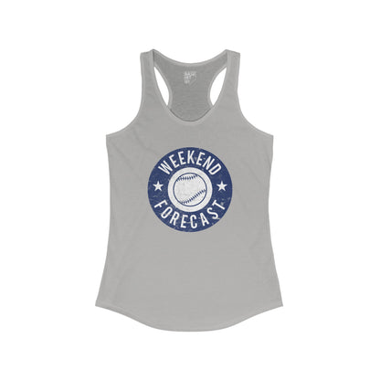 Baseball Weekend Forecast Racerback Tank