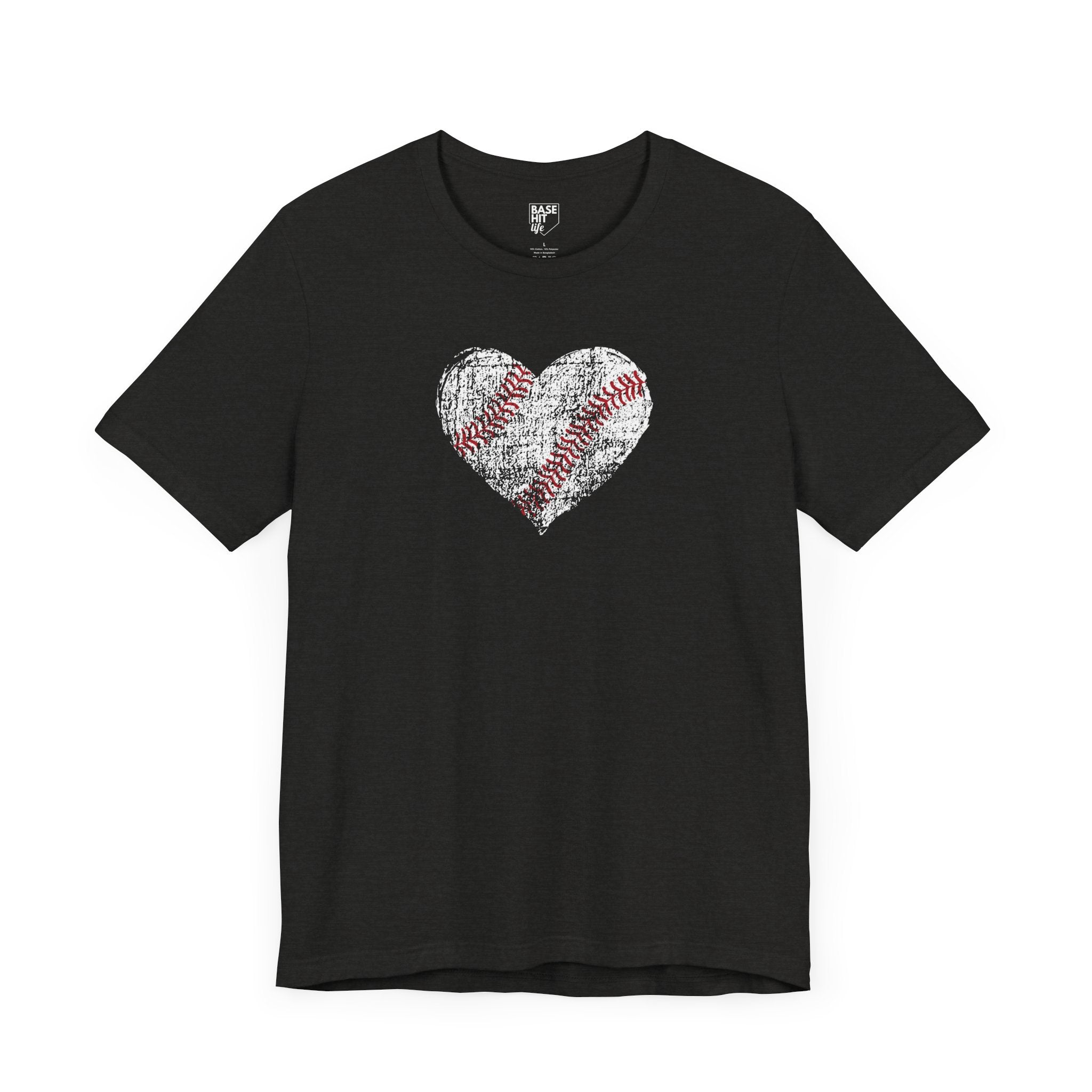 Baseball Heart Short Sleeve Tee