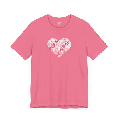 Baseball Heart Short Sleeve Tee