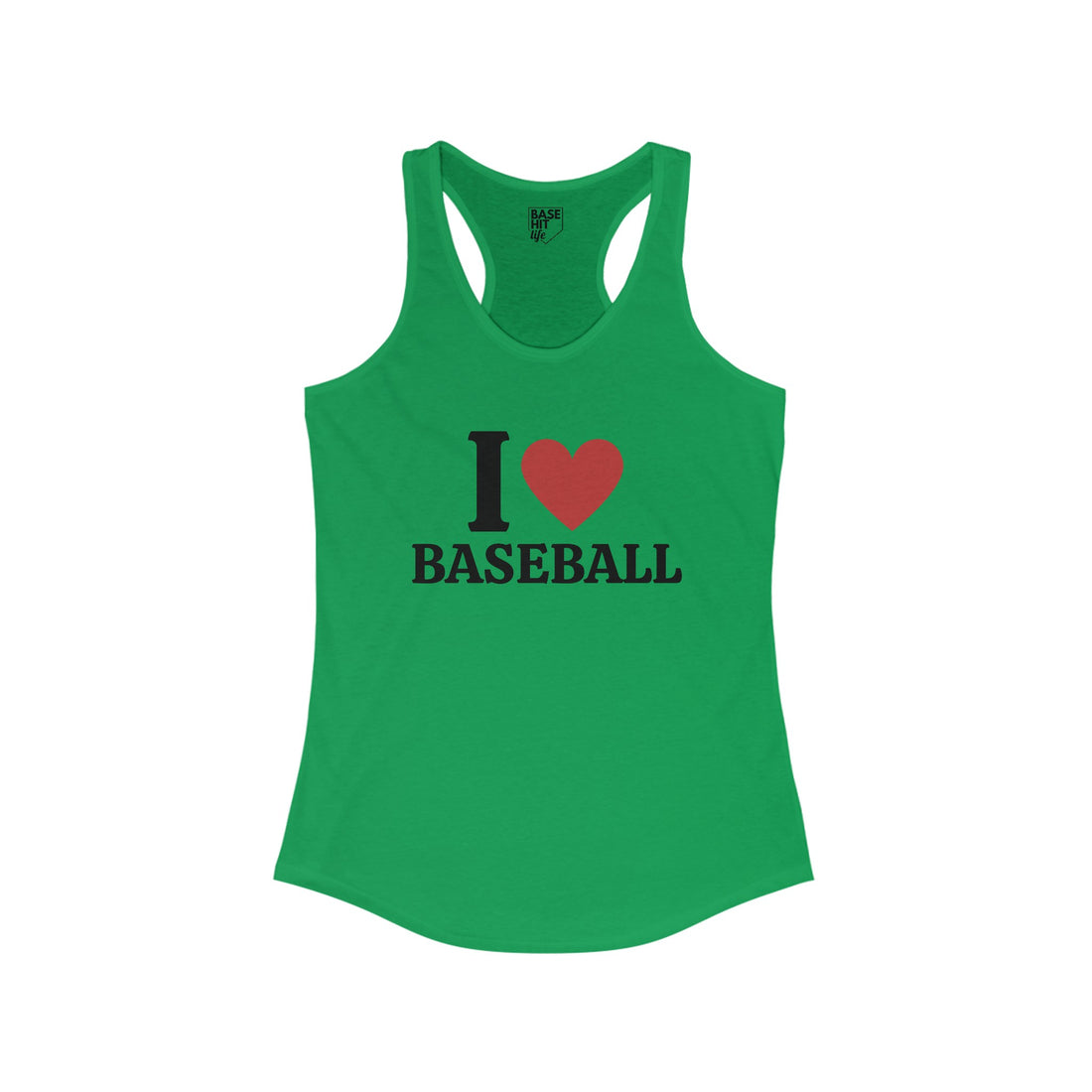 I Heart Baseball Racerback Tank