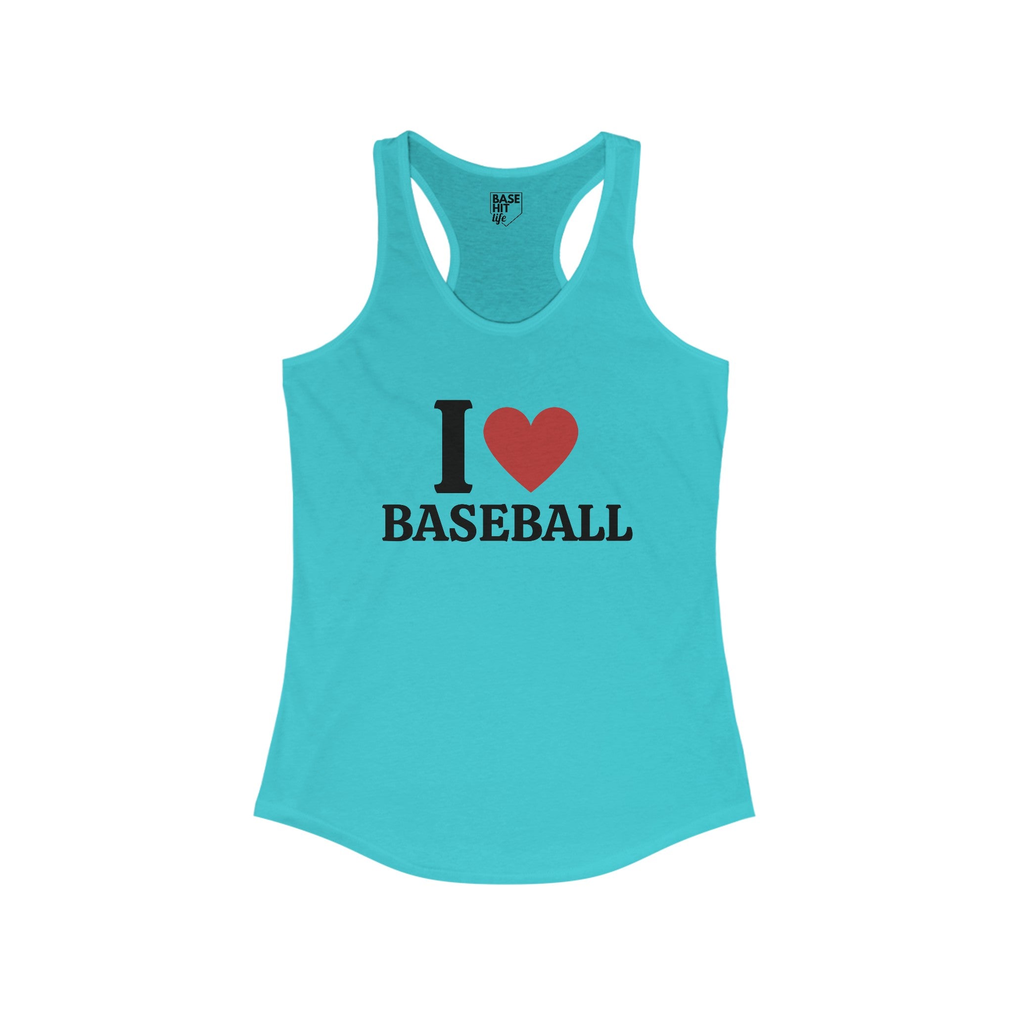 I Heart Baseball Racerback Tank