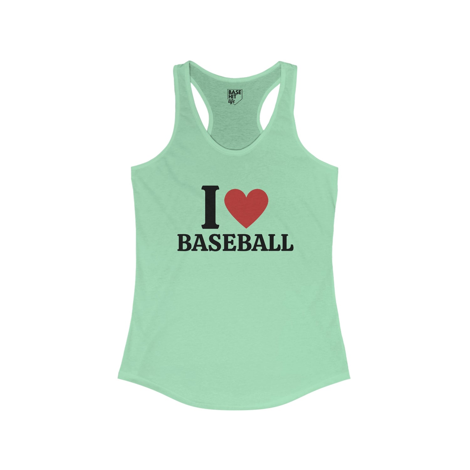 I Heart Baseball Racerback Tank