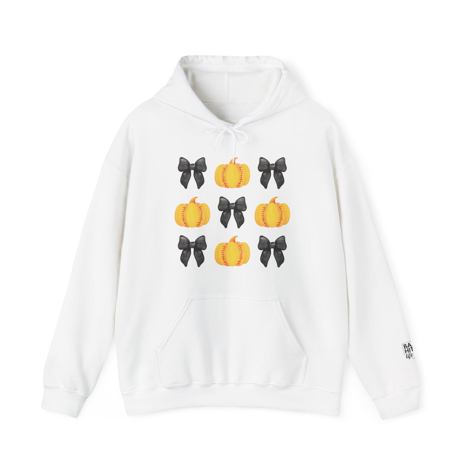 Softball Bows and Pumpkins Hoodie