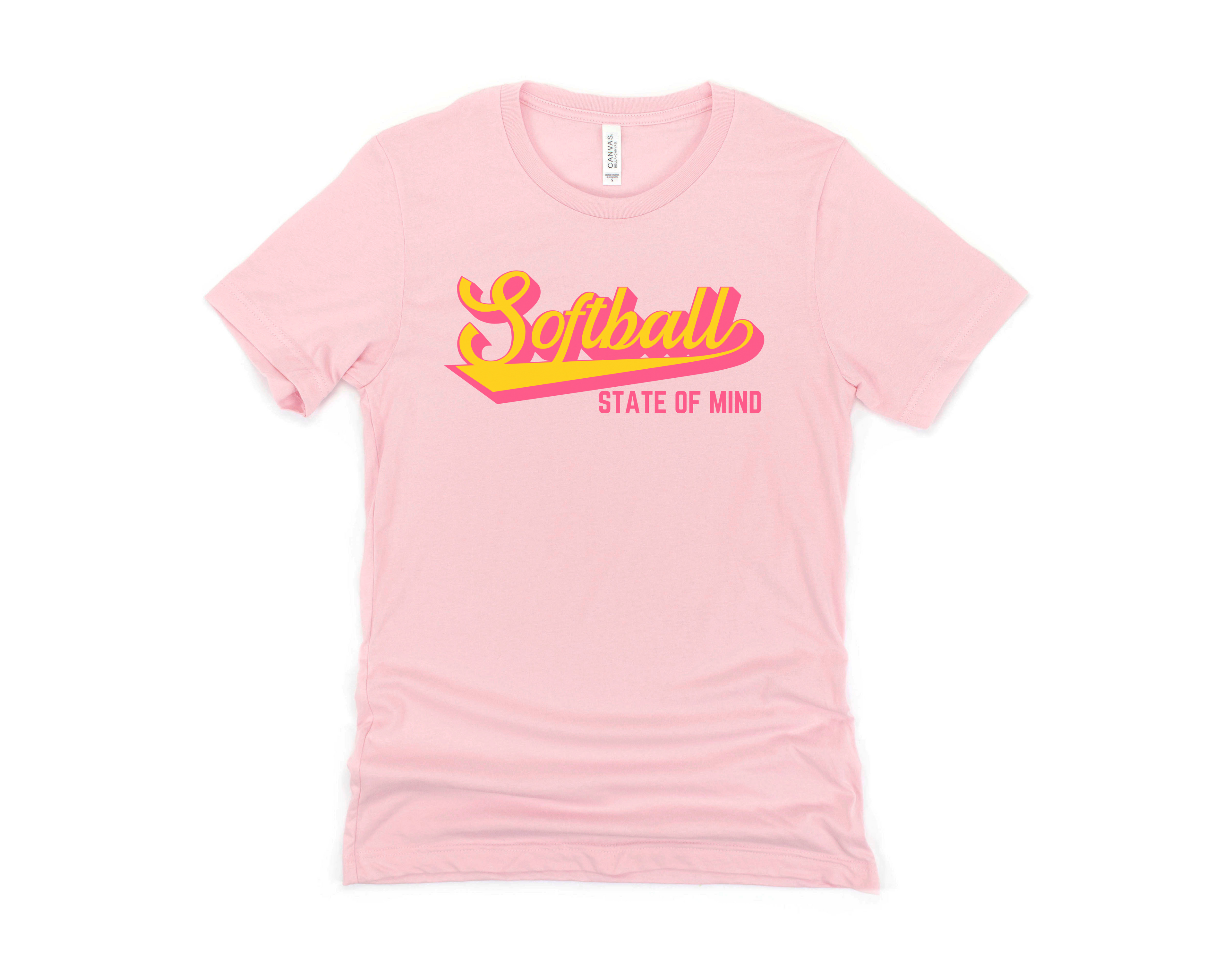 Softball State of Mind Short Sleeve Tee