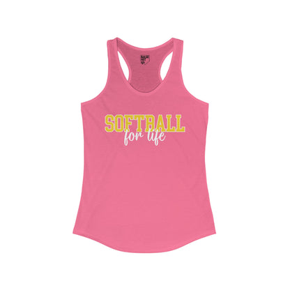 Softball For Life Racerback Tank