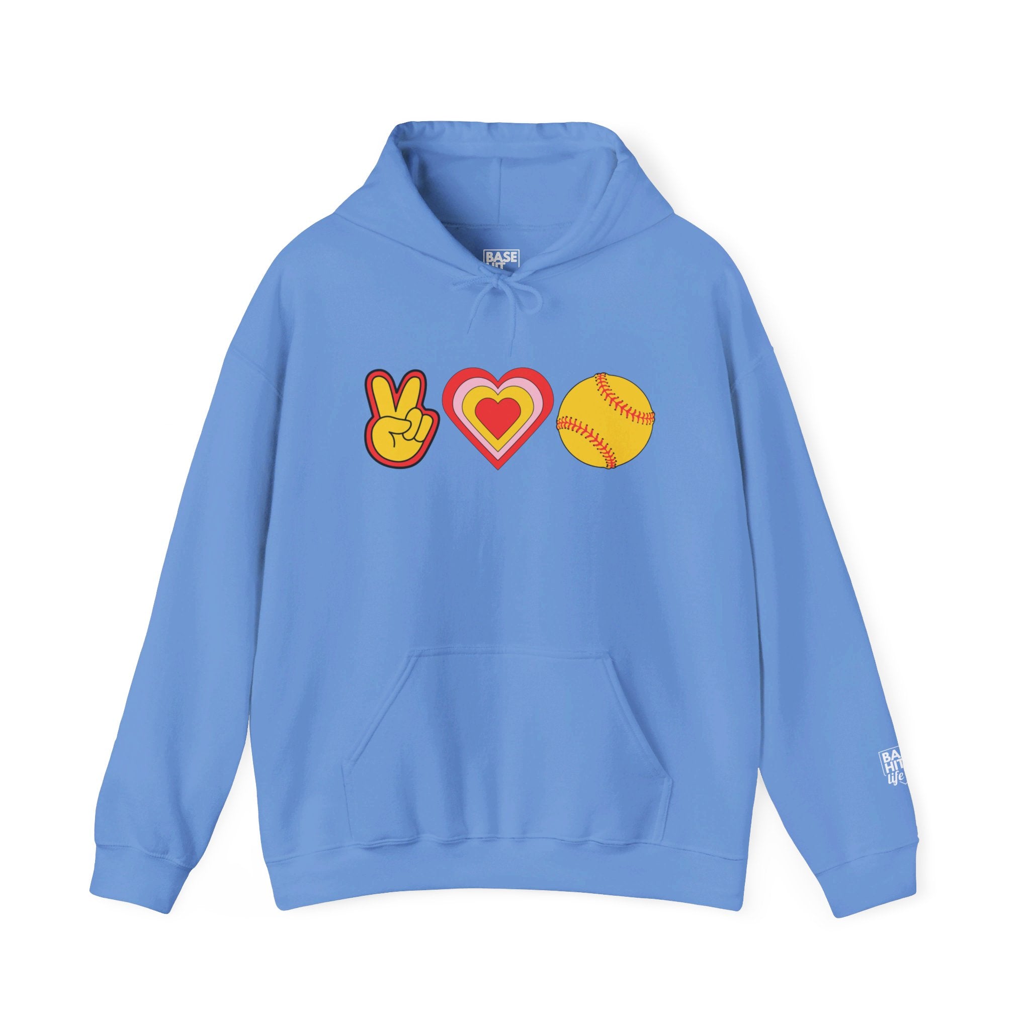 Peace, Love and Softball Hoodie